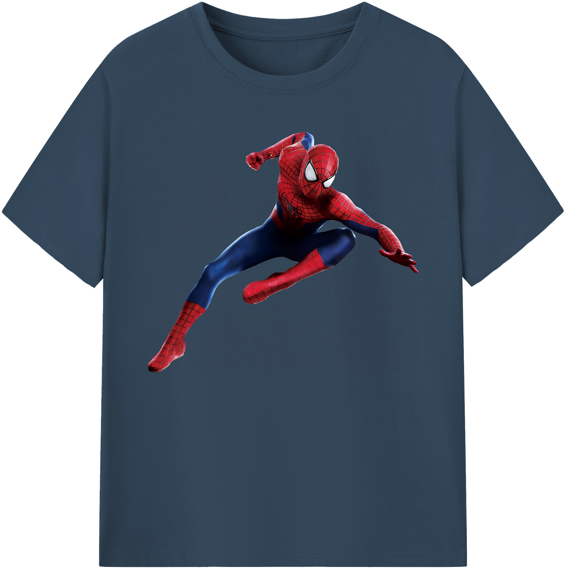 （画像用） Spider Man スパイダーマン 綿100％ メンズ半袖Tシャツ｜肌触りやわらか＆通気性