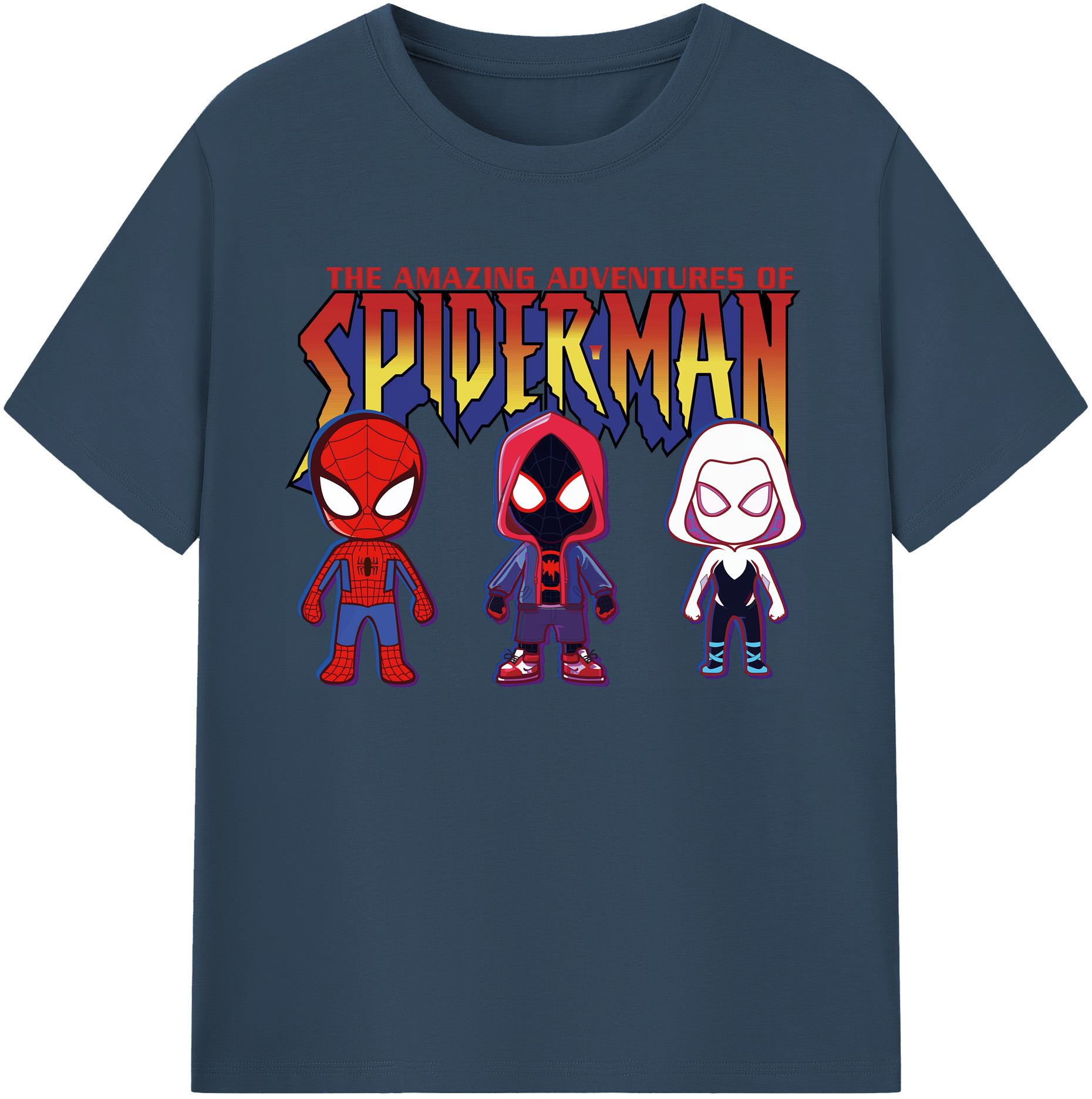 （画像用） Spider Man スパイダーマン 綿100％ メンズ半袖Tシャツ｜肌触りやわらか＆通気性