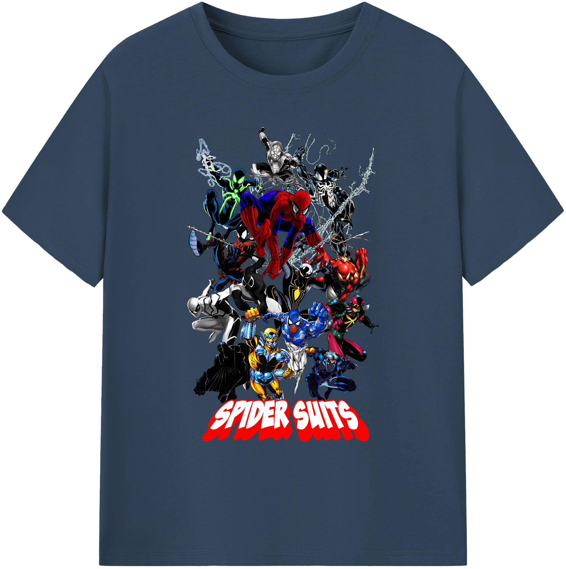 （画像用） Spider Man スパイダーマン 綿100％ メンズ半袖Tシャツ｜肌触りやわらか＆通気性