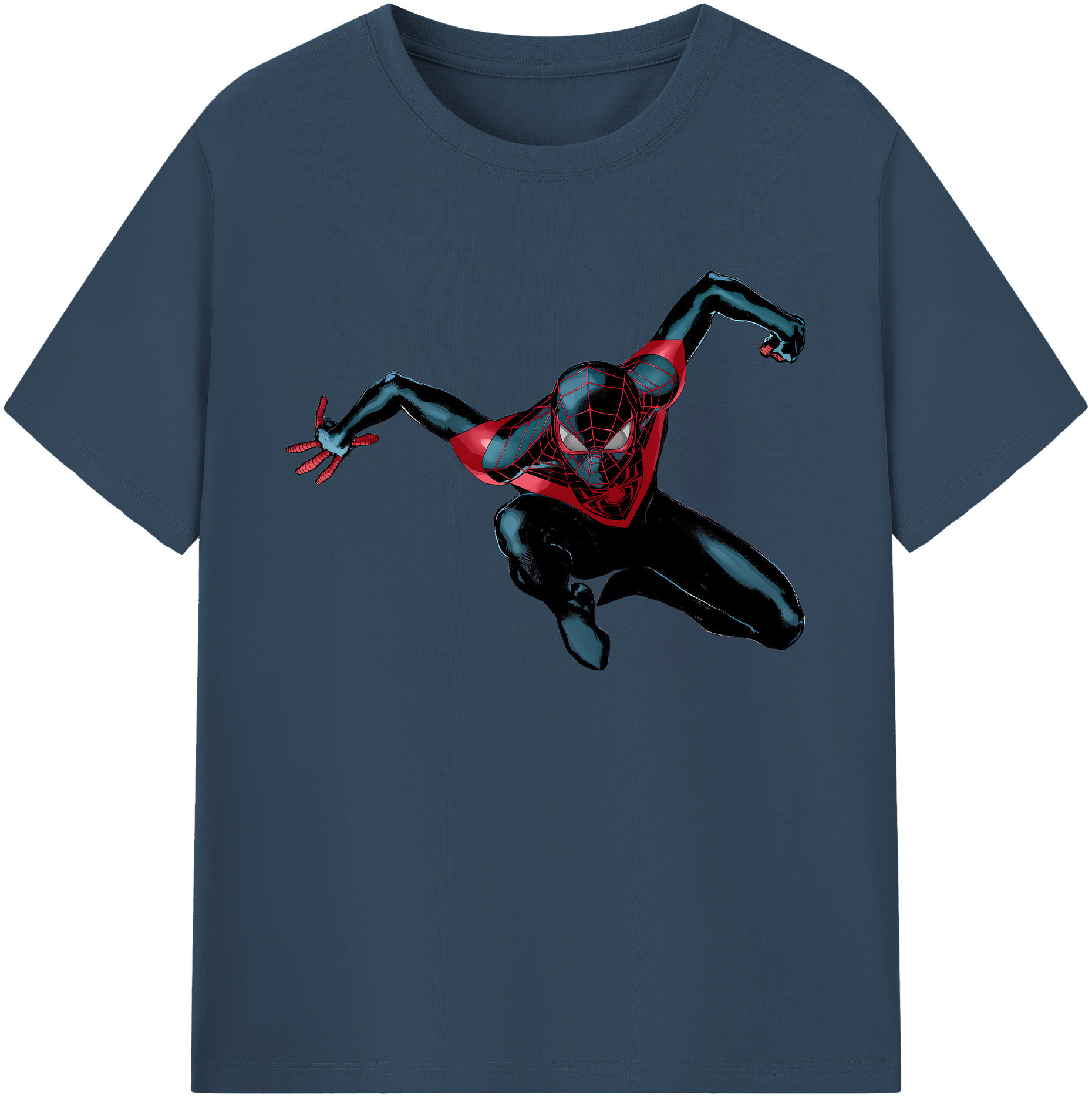 （画像用） Spider Man スパイダーマン 綿100％ メンズ半袖Tシャツ｜肌触りやわらか＆通気性