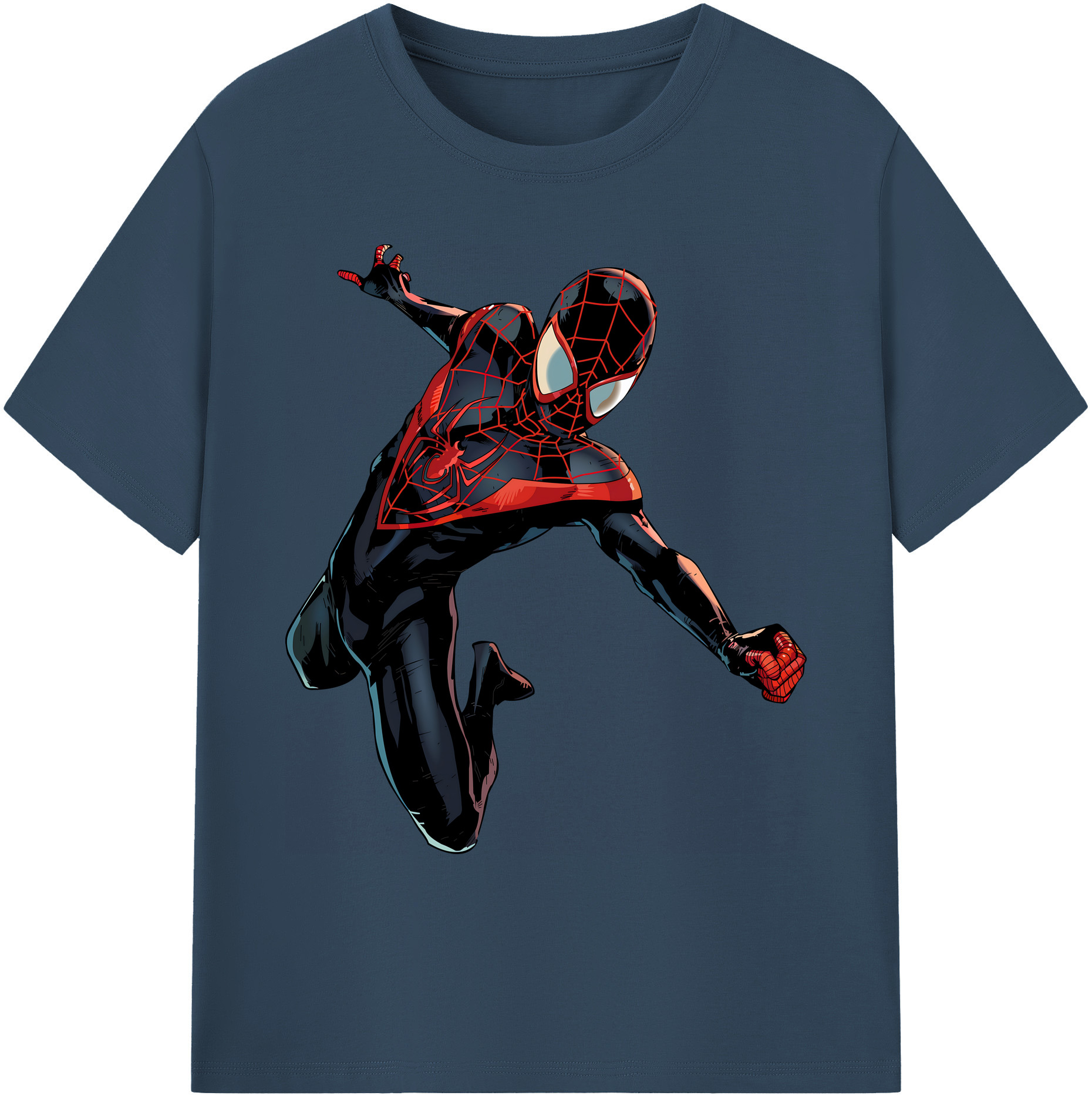 （画像用） Spider Man スパイダーマン 綿100％ メンズ半袖Tシャツ｜肌触りやわらか＆通気性