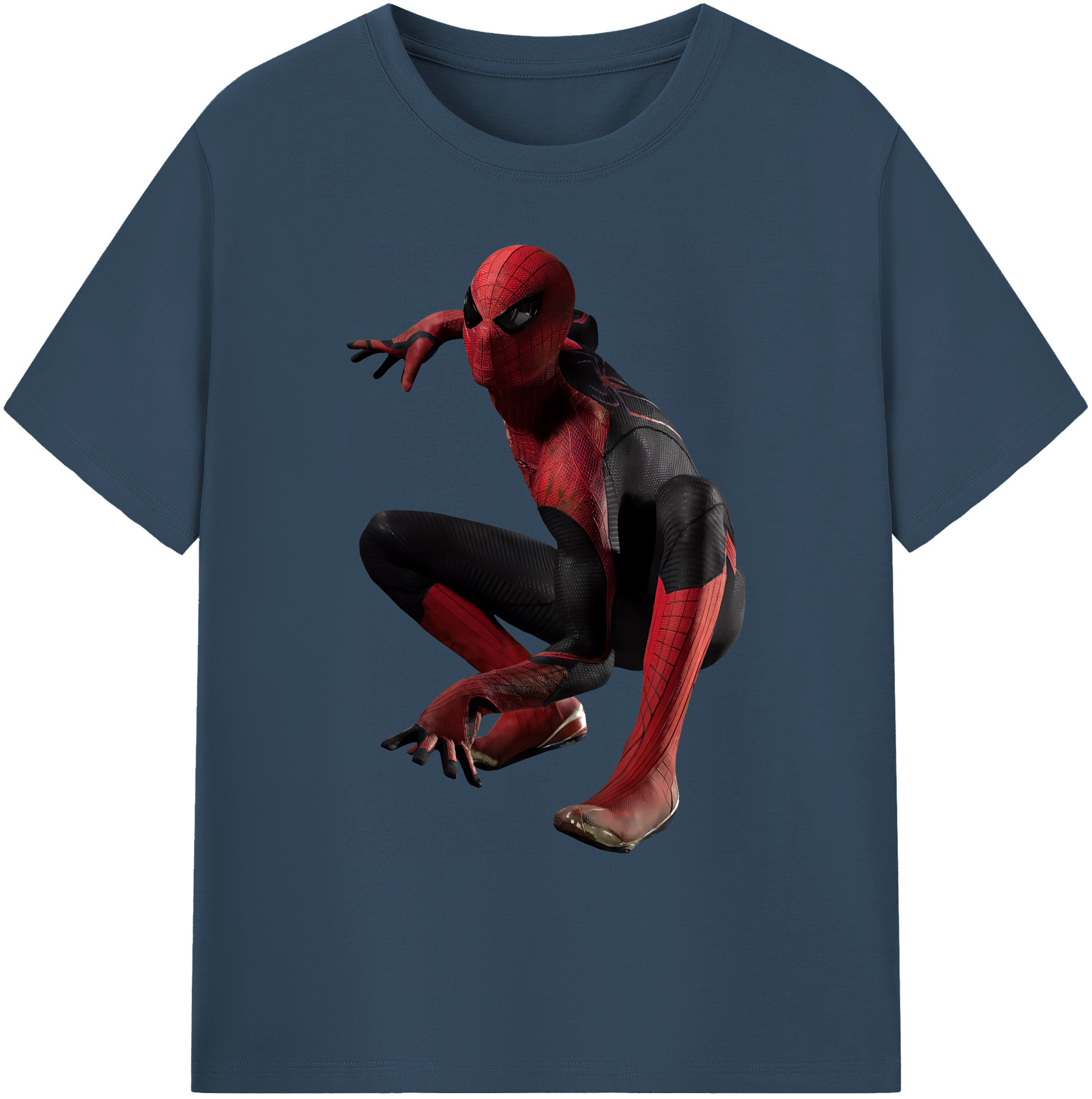 （画像用） Spider Man スパイダーマン 綿100％ メンズ半袖Tシャツ｜肌触りやわらか＆通気性