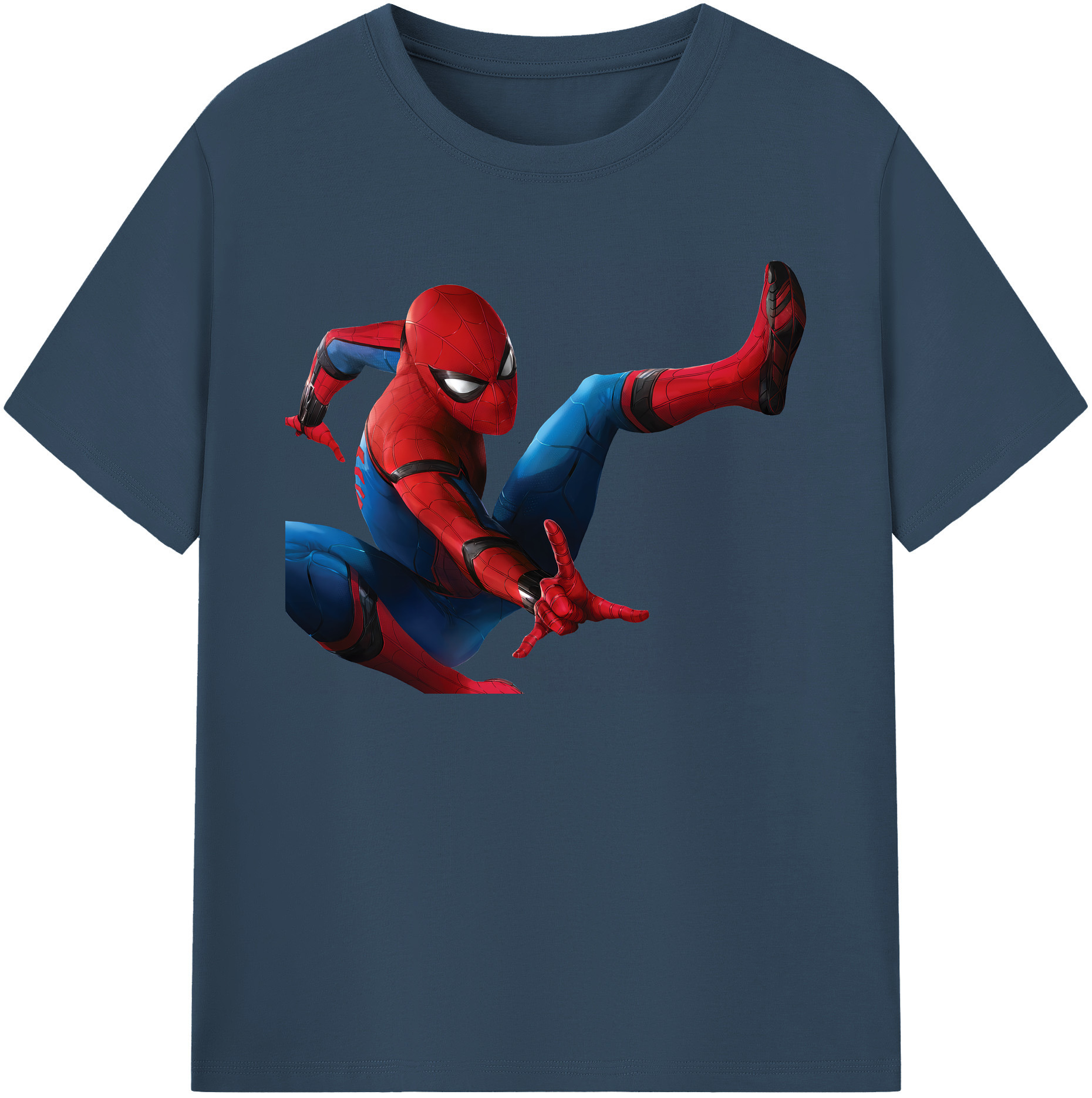 （画像用） Spider Man スパイダーマン 綿100％ メンズ半袖Tシャツ｜肌触りやわらか＆通気性