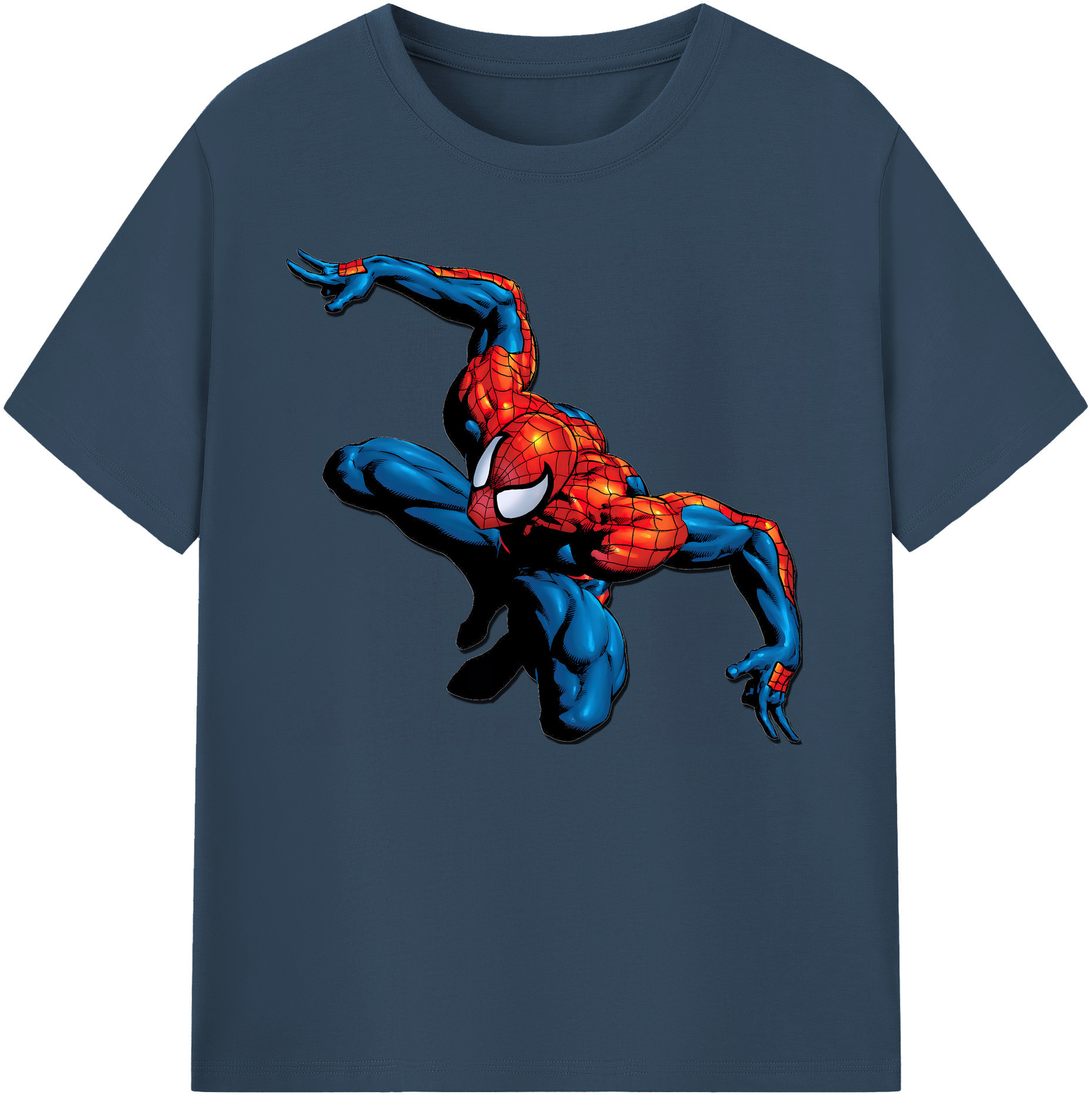 （画像用） Spider Man スパイダーマン 綿100％ メンズ半袖Tシャツ｜肌触りやわらか＆通気性