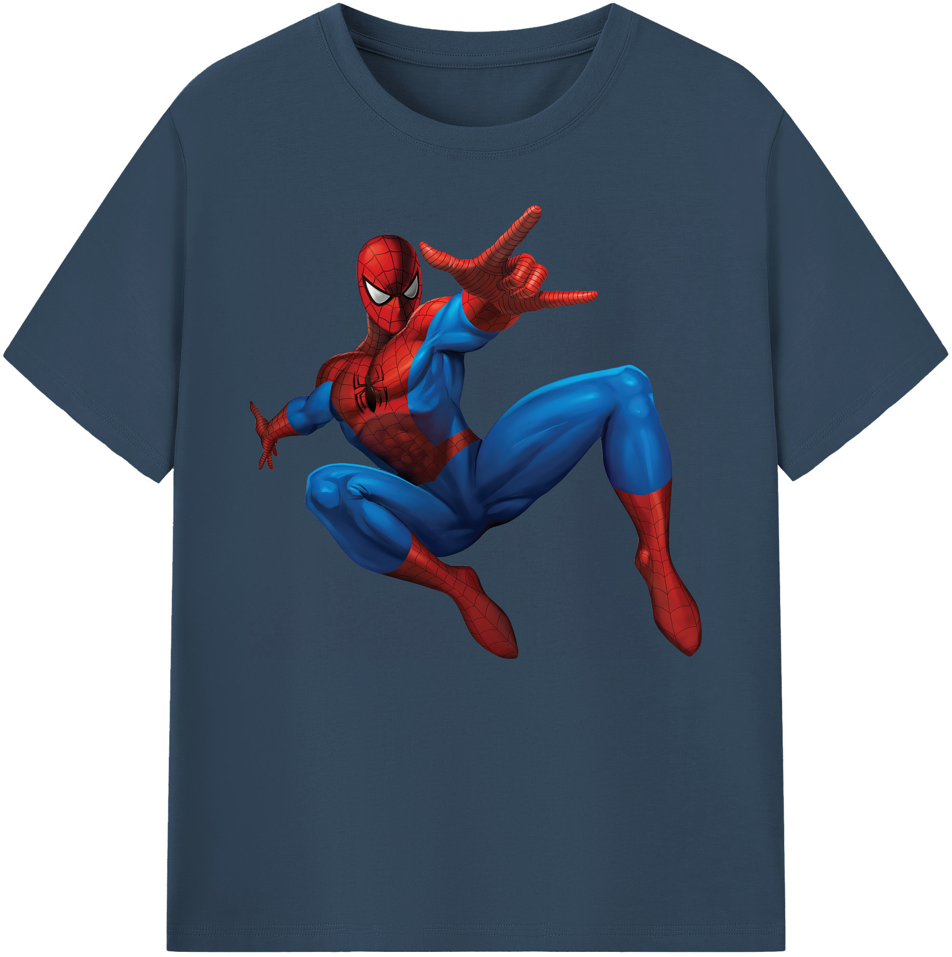 （画像用） Spider Man スパイダーマン 綿100％ メンズ半袖Tシャツ｜肌触りやわらか＆通気性