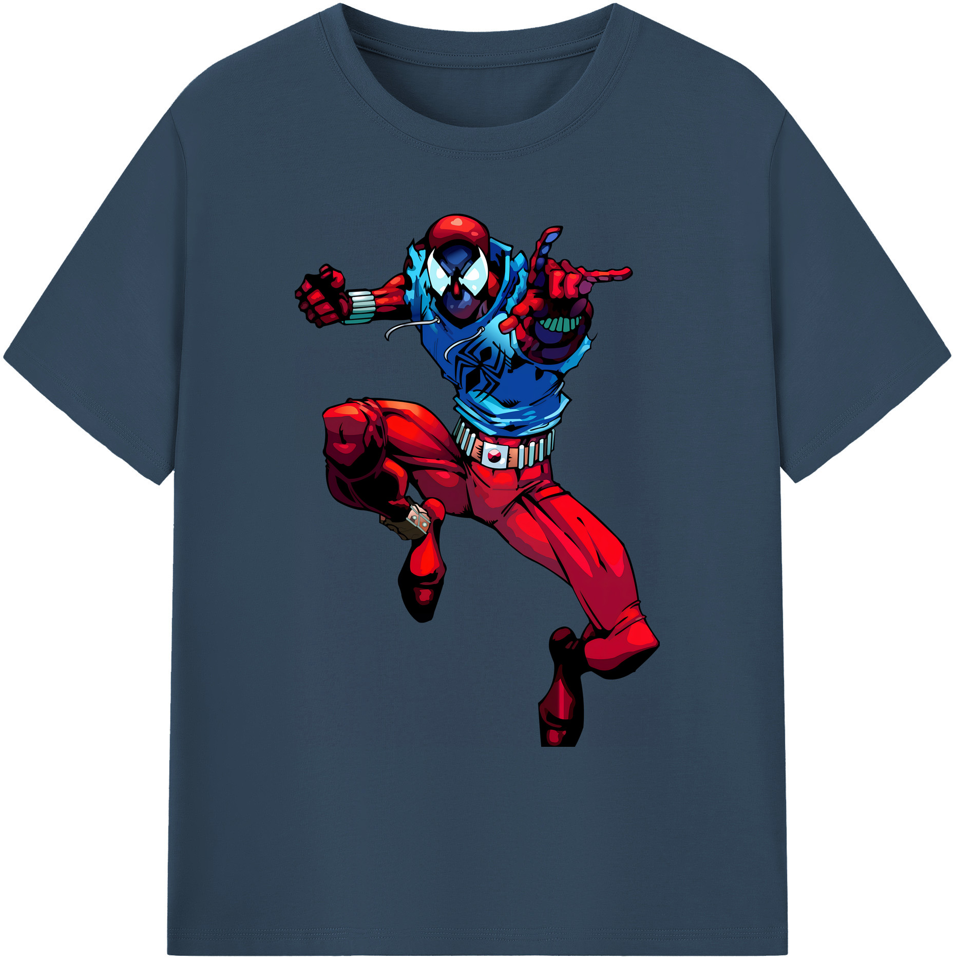 （画像用） Spider Man スパイダーマン 綿100％ メンズ半袖Tシャツ｜肌触りやわらか＆通気性