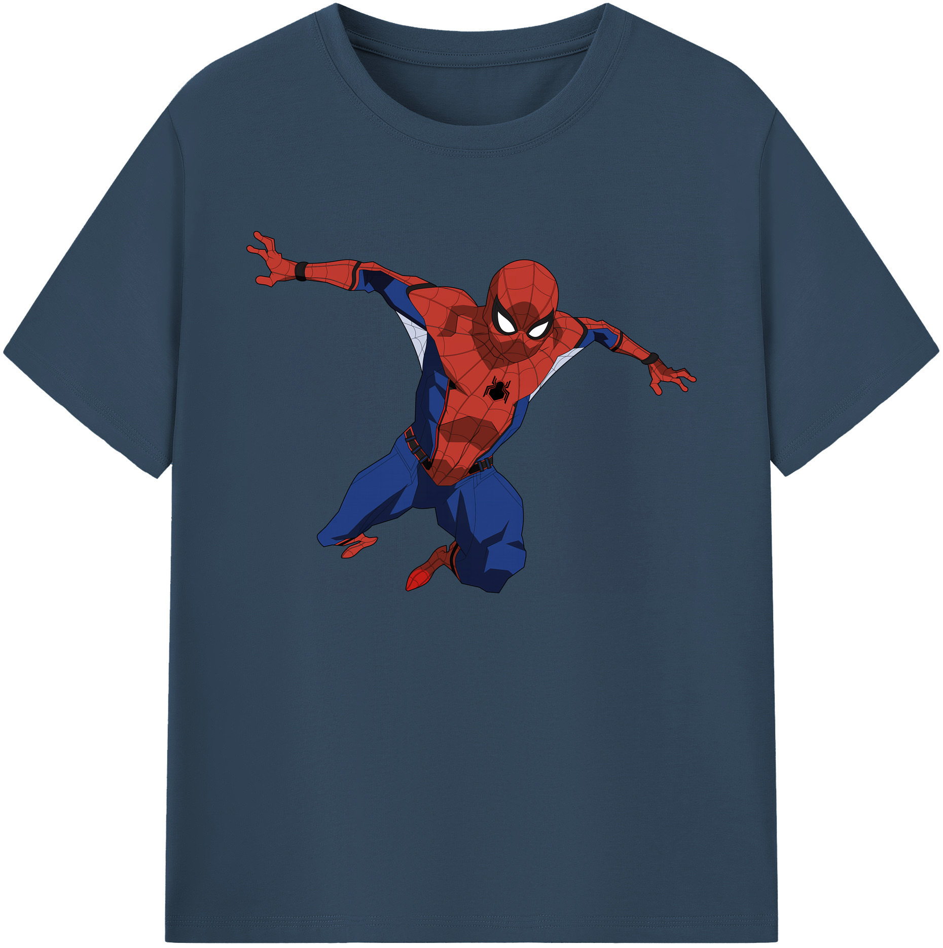 （画像用） Spider Man スパイダーマン 綿100％ メンズ半袖Tシャツ｜肌触りやわらか＆通気性