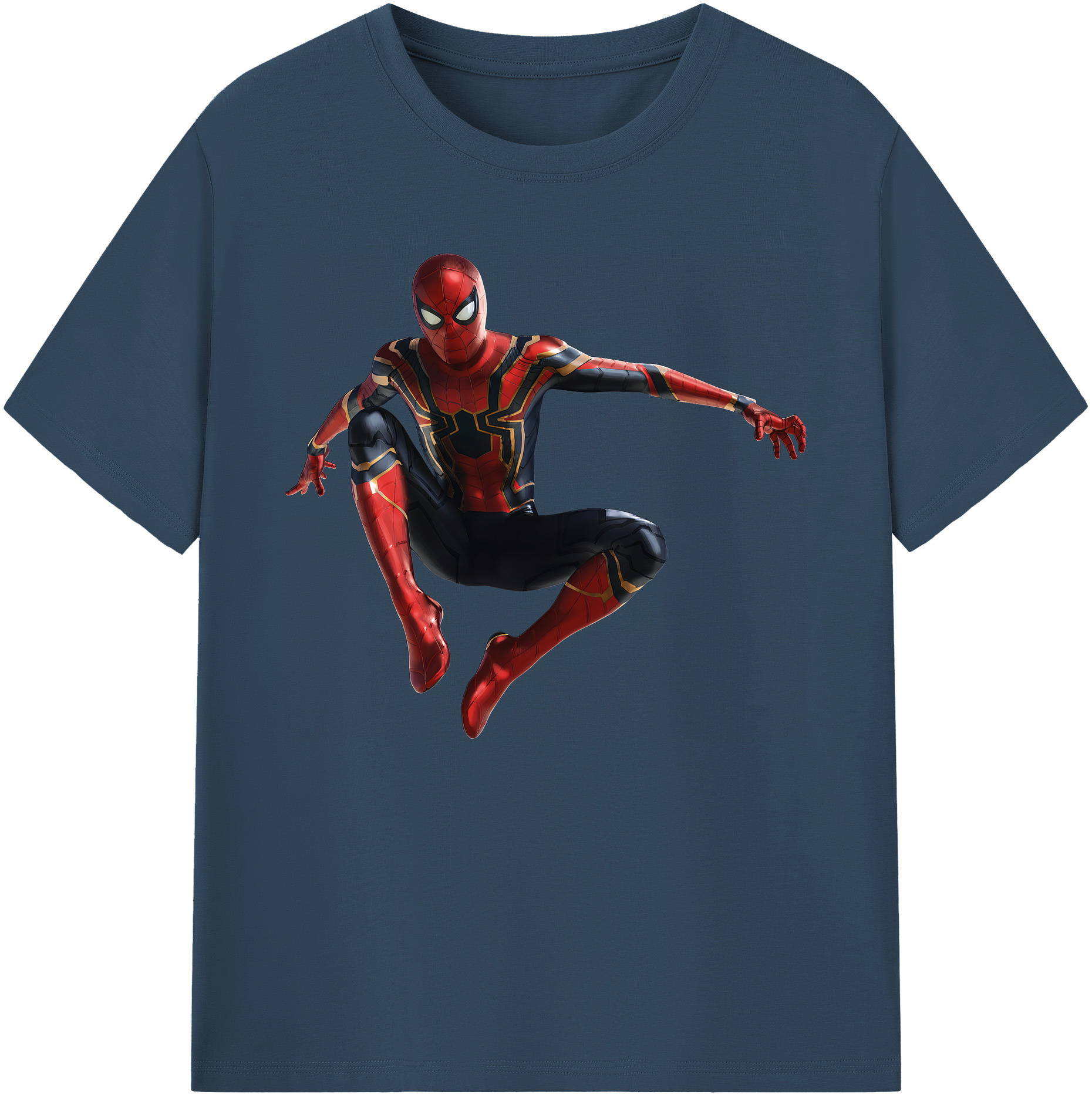 （画像用） Spider Man スパイダーマン 綿100％ メンズ半袖Tシャツ｜肌触りやわらか＆通気性