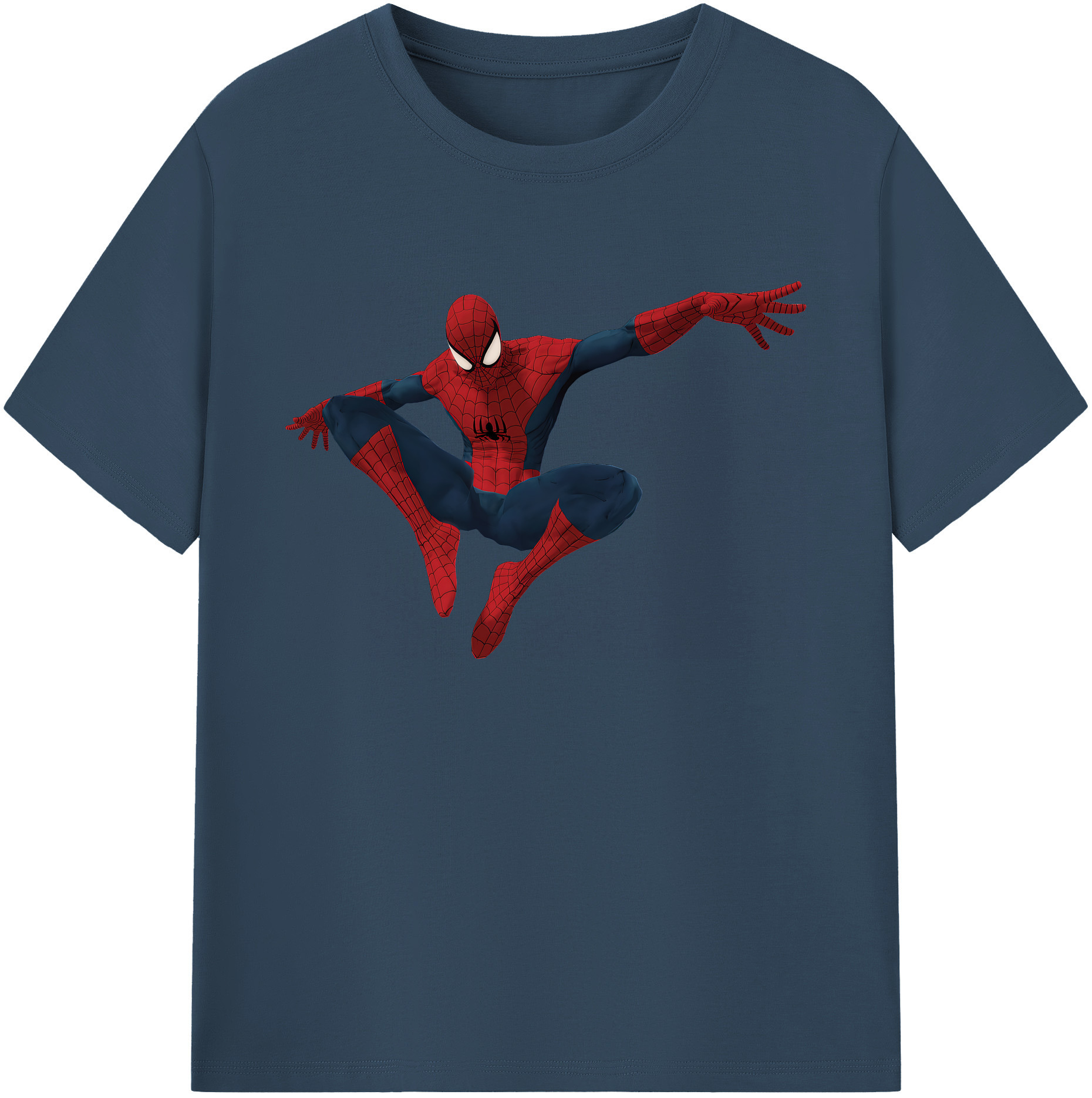 （画像用） Spider Man スパイダーマン 綿100％ メンズ半袖Tシャツ｜肌触りやわらか＆通気性