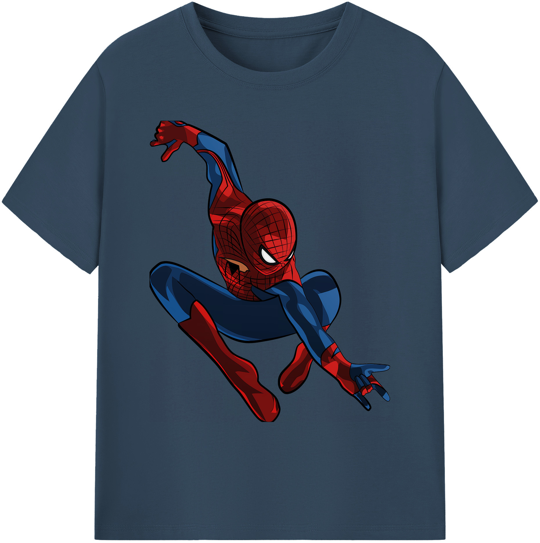 （画像用） Spider Man スパイダーマン 綿100％ メンズ半袖Tシャツ｜肌触りやわらか＆通気性