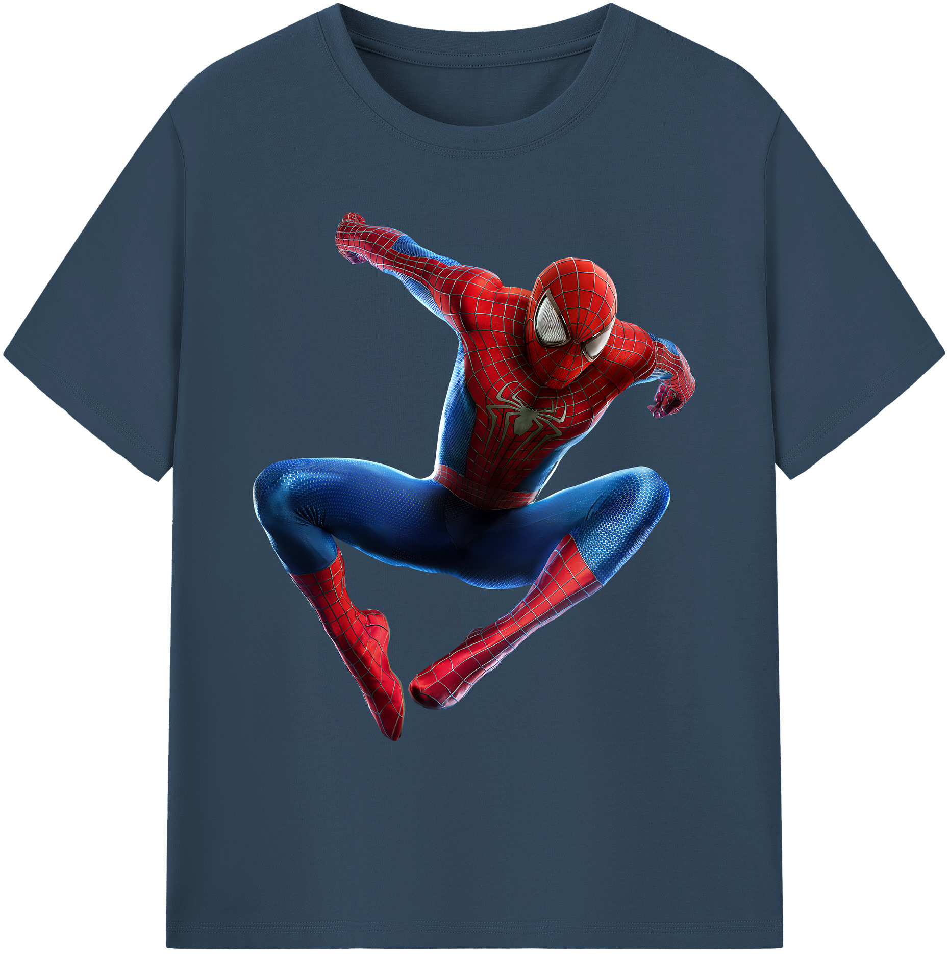 （画像用） Spider Man スパイダーマン 綿100％ メンズ半袖Tシャツ｜肌触りやわらか＆通気性