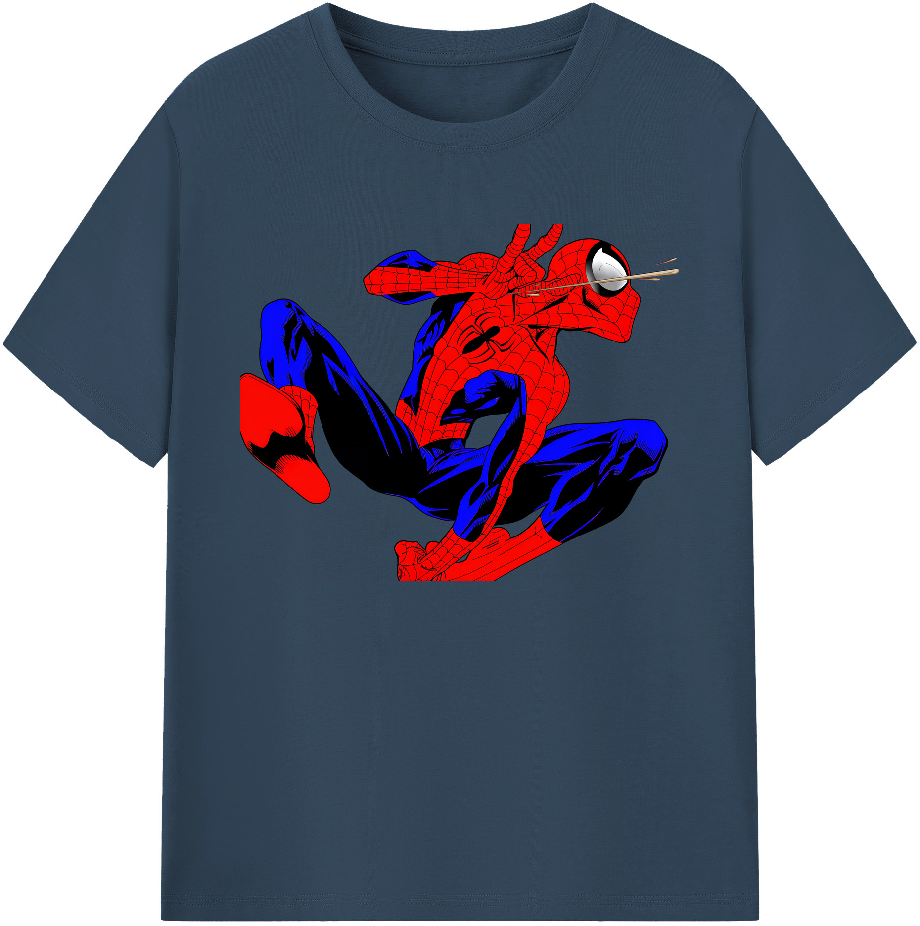 （画像用） Spider Man スパイダーマン 綿100％ メンズ半袖Tシャツ｜肌触りやわらか＆通気性