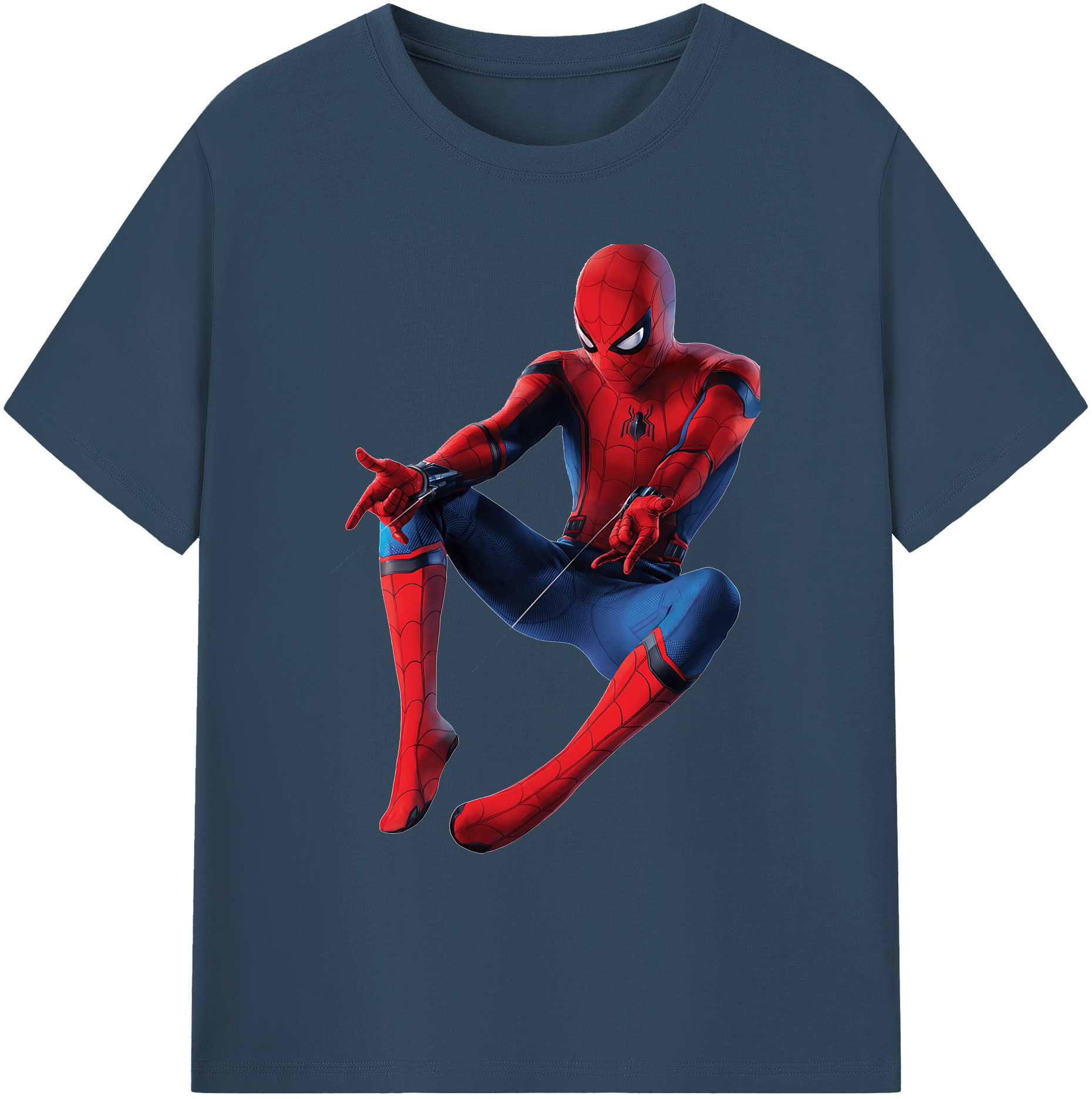 （画像用） Spider Man スパイダーマン 綿100％ メンズ半袖Tシャツ｜肌触りやわらか＆通気性