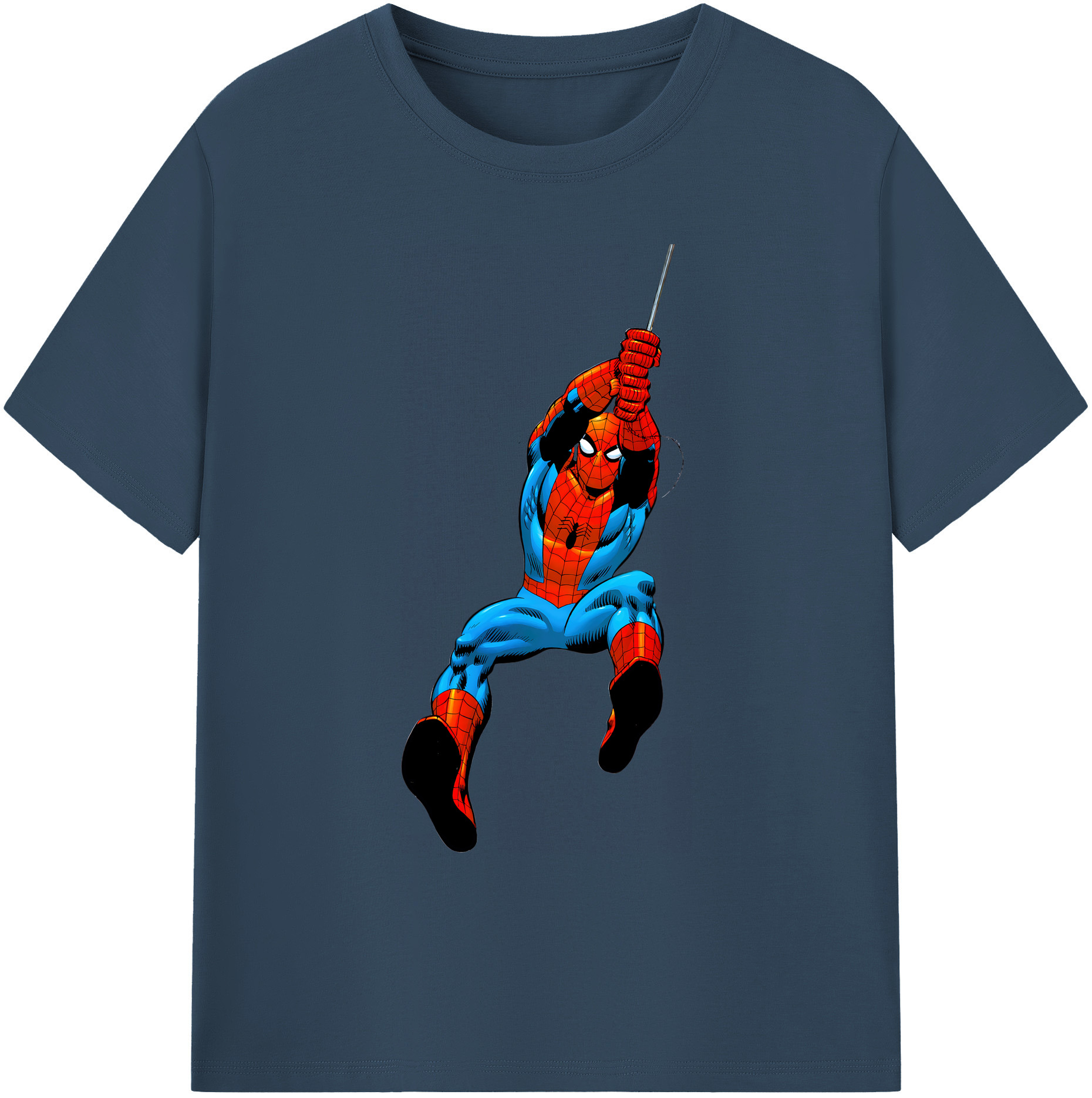 （画像用） Spider Man スパイダーマン 綿100％ メンズ半袖Tシャツ｜肌触りやわらか＆通気性