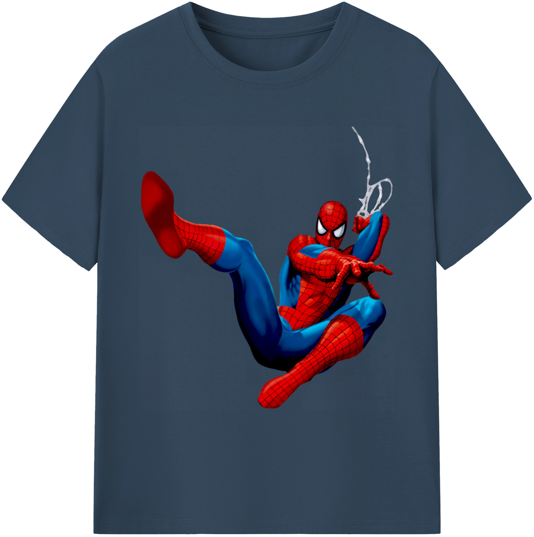 （画像用） Spider Man スパイダーマン 綿100％ メンズ半袖Tシャツ｜肌触りやわらか＆通気性