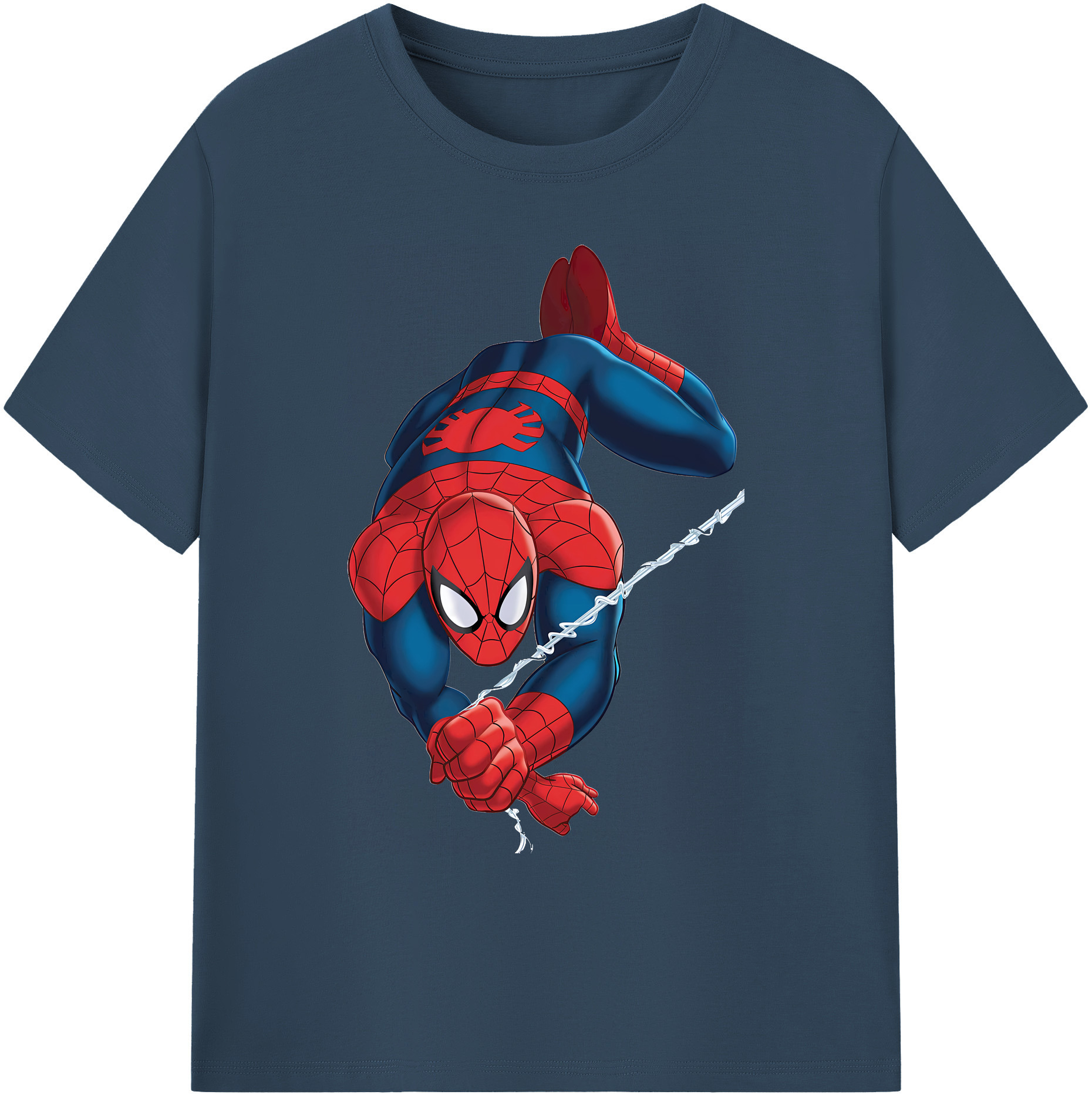 （画像用） Spider Man スパイダーマン 綿100％ メンズ半袖Tシャツ｜肌触りやわらか＆通気性
