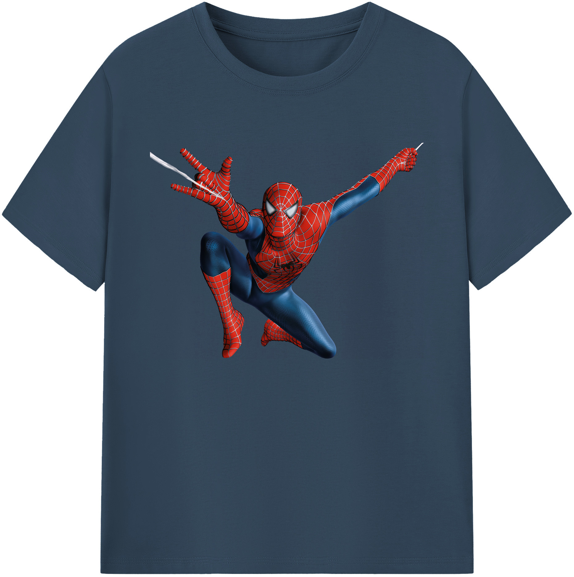 （画像用） Spider Man スパイダーマン 綿100％ メンズ半袖Tシャツ｜肌触りやわらか＆通気性