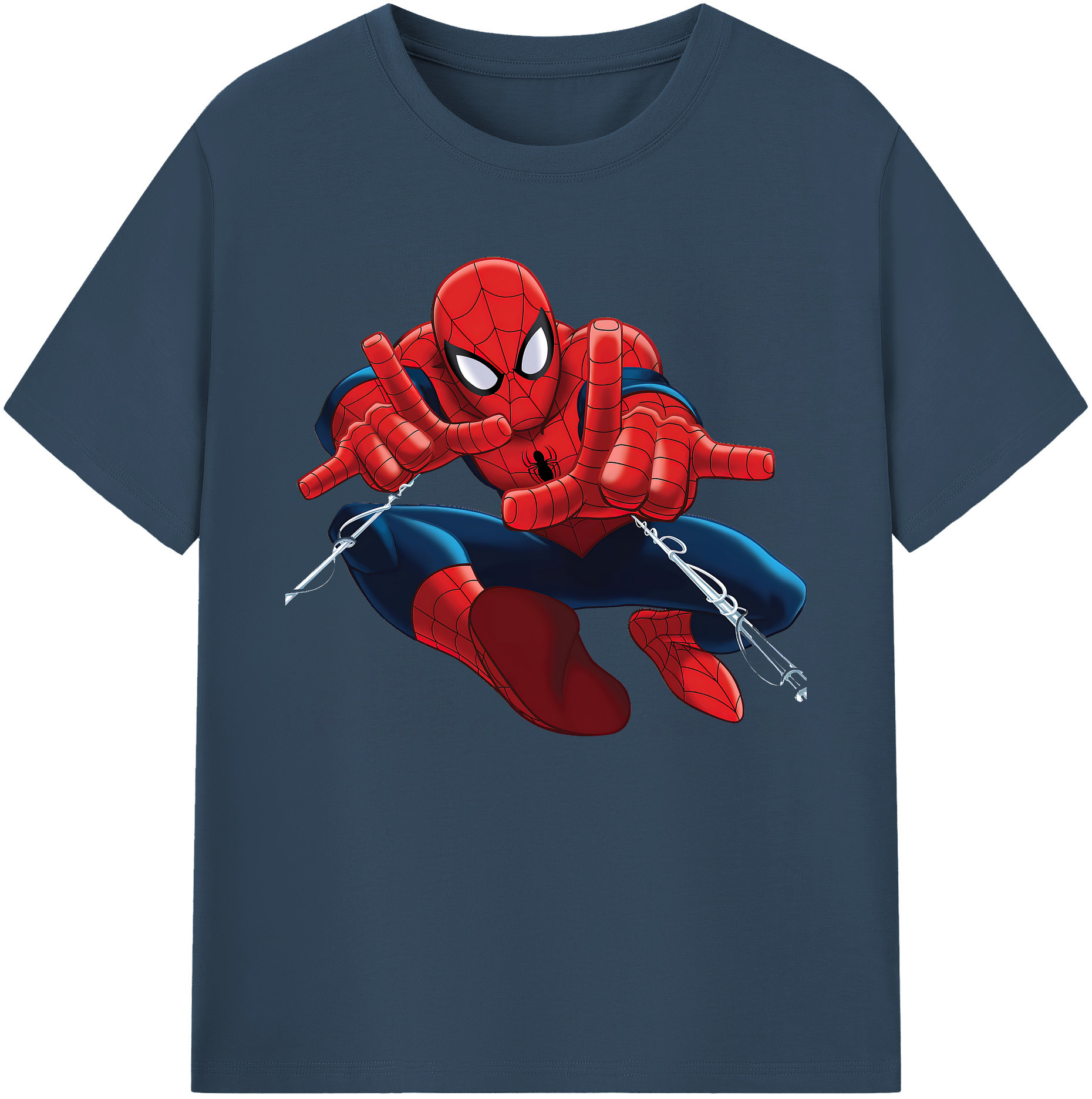 （画像用） Spider Man スパイダーマン 綿100％ メンズ半袖Tシャツ｜肌触りやわらか＆通気性