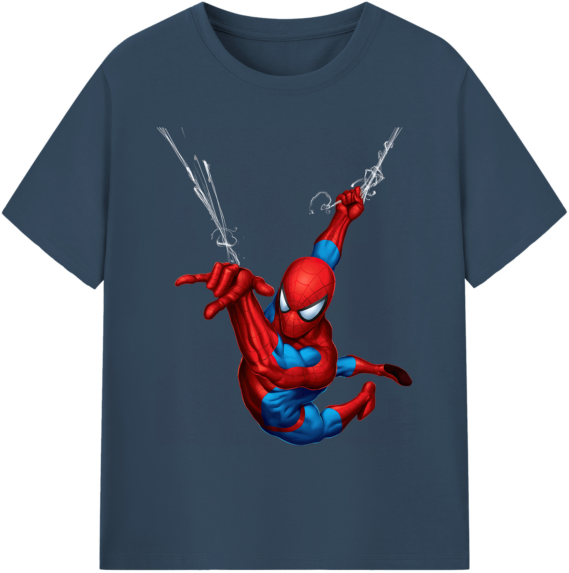 （画像用） Spider Man スパイダーマン 綿100％ メンズ半袖Tシャツ｜肌触りやわらか＆通気性