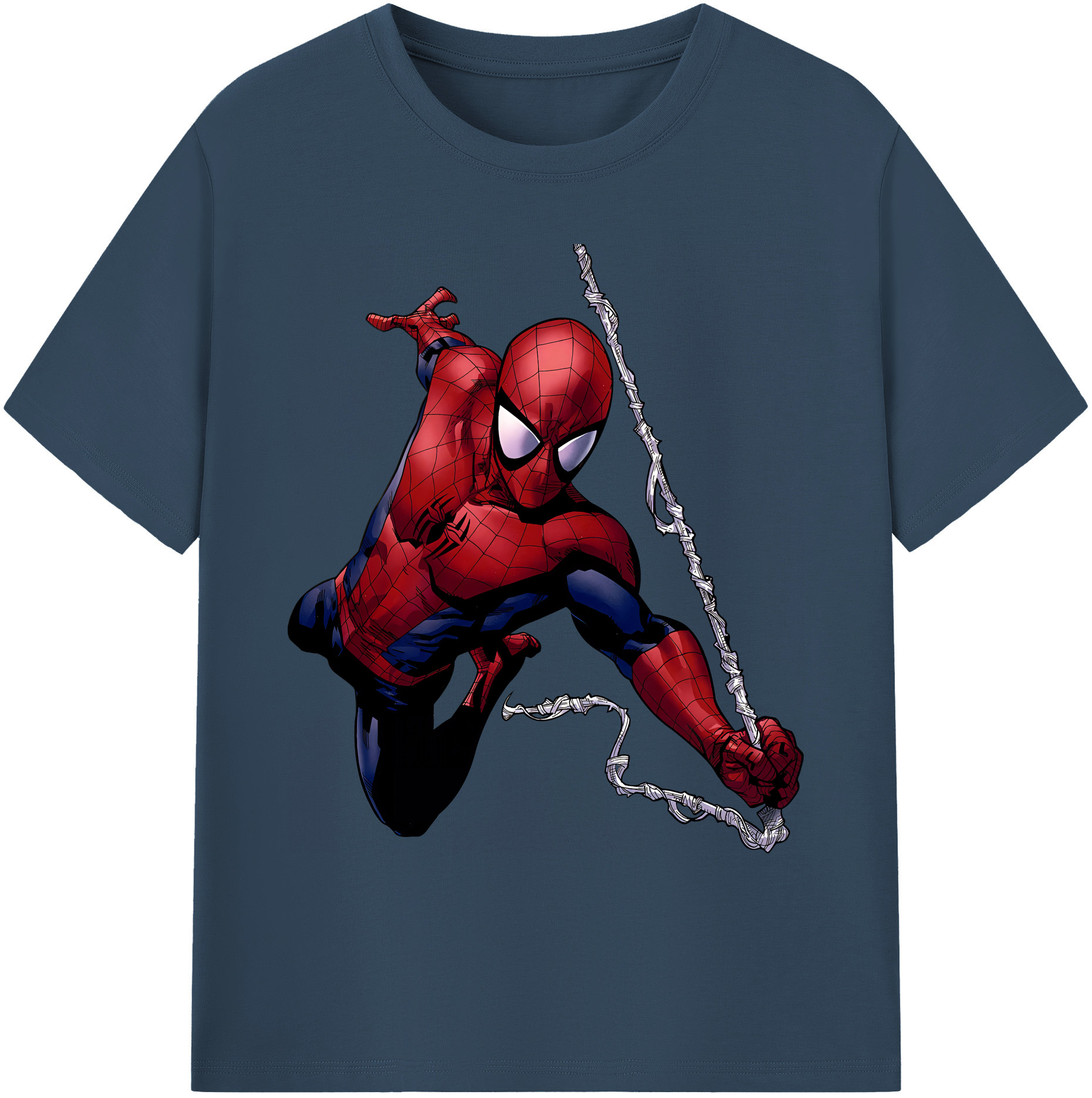 （画像用） Spider Man スパイダーマン 綿100％ メンズ半袖Tシャツ｜肌触りやわらか＆通気性