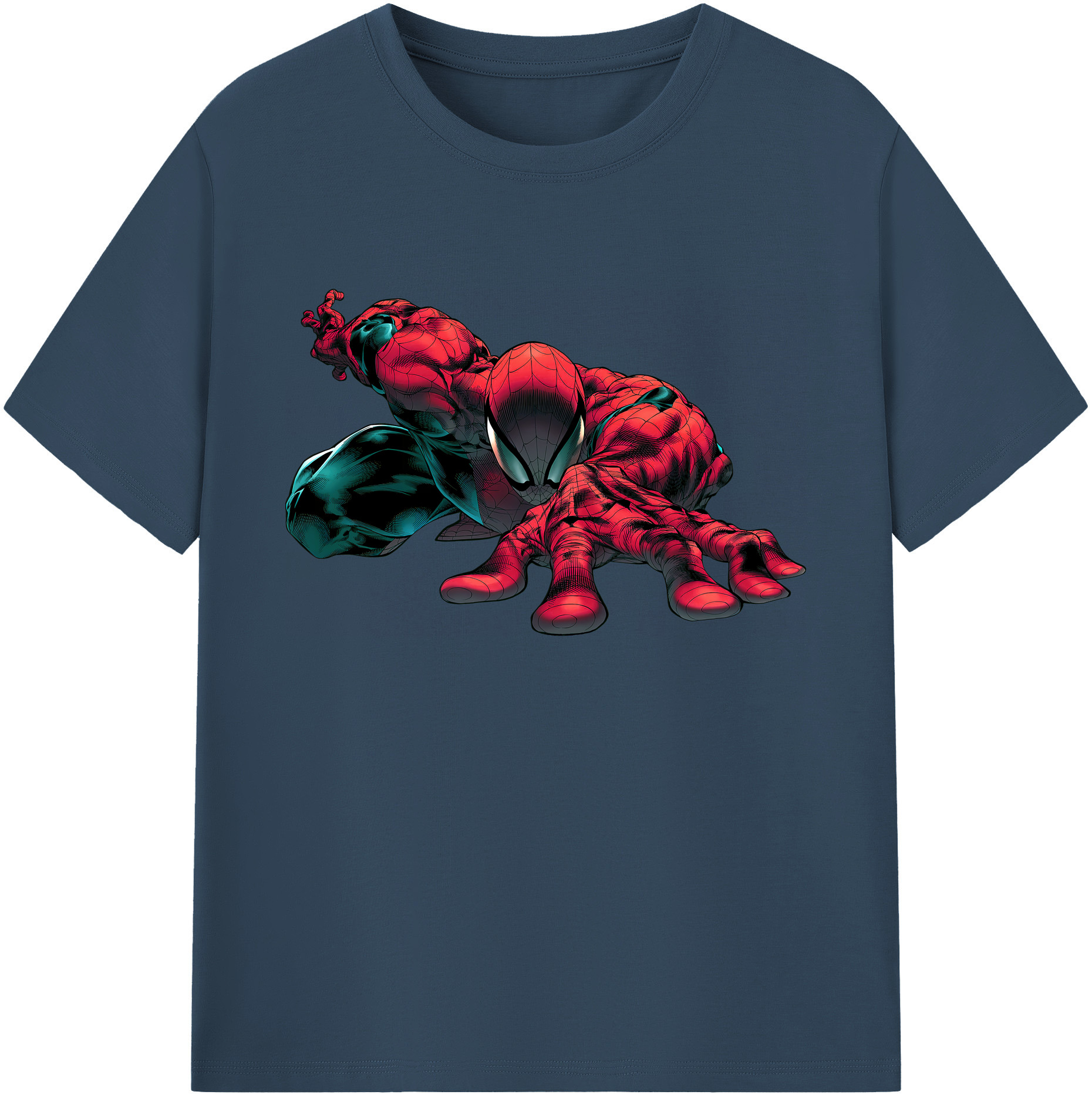 （画像用） Spider Man スパイダーマン 綿100％ メンズ半袖Tシャツ｜肌触りやわらか＆通気性