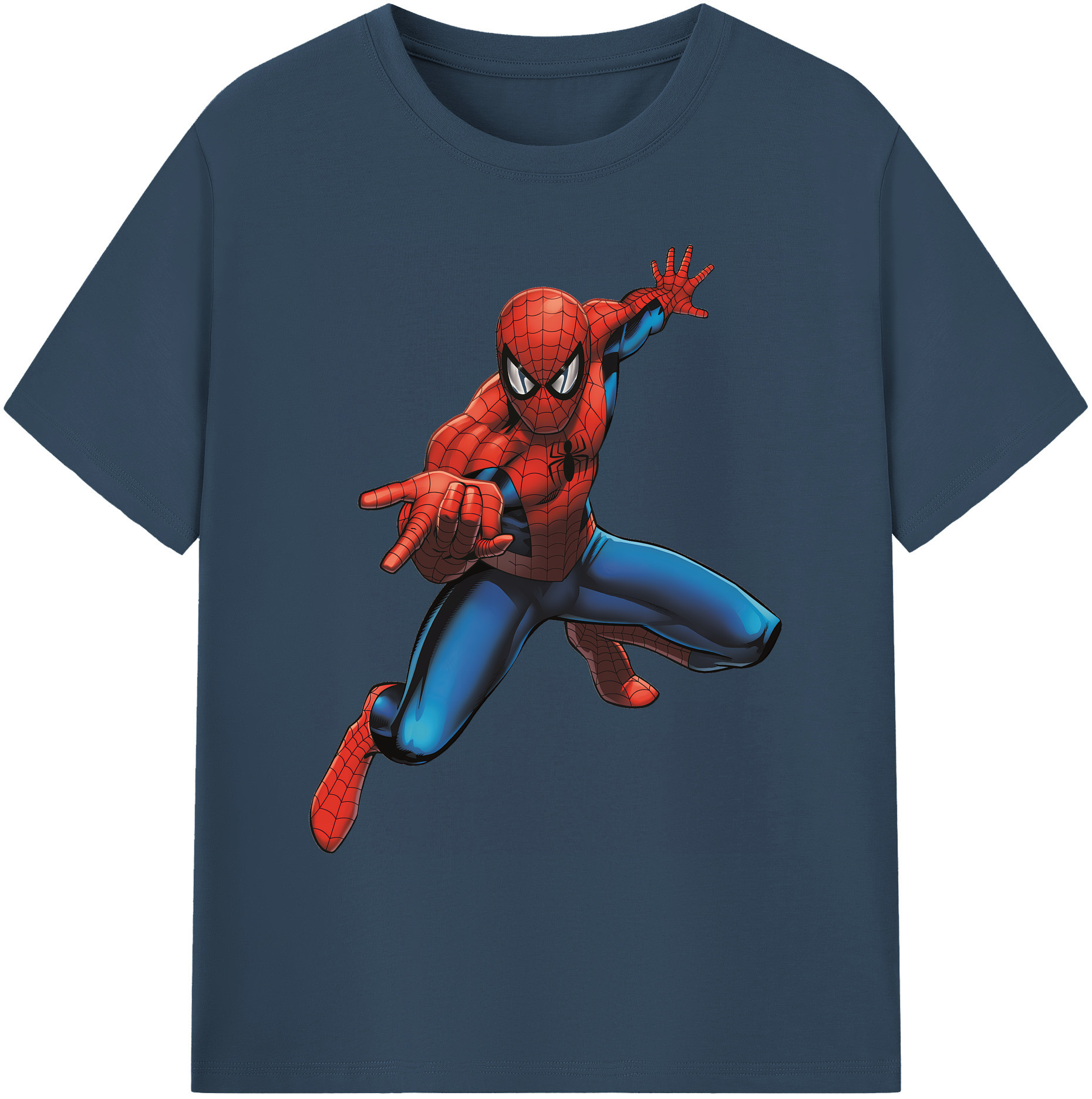 （画像用） Spider Man スパイダーマン 綿100％ メンズ半袖Tシャツ｜肌触りやわらか＆通気性