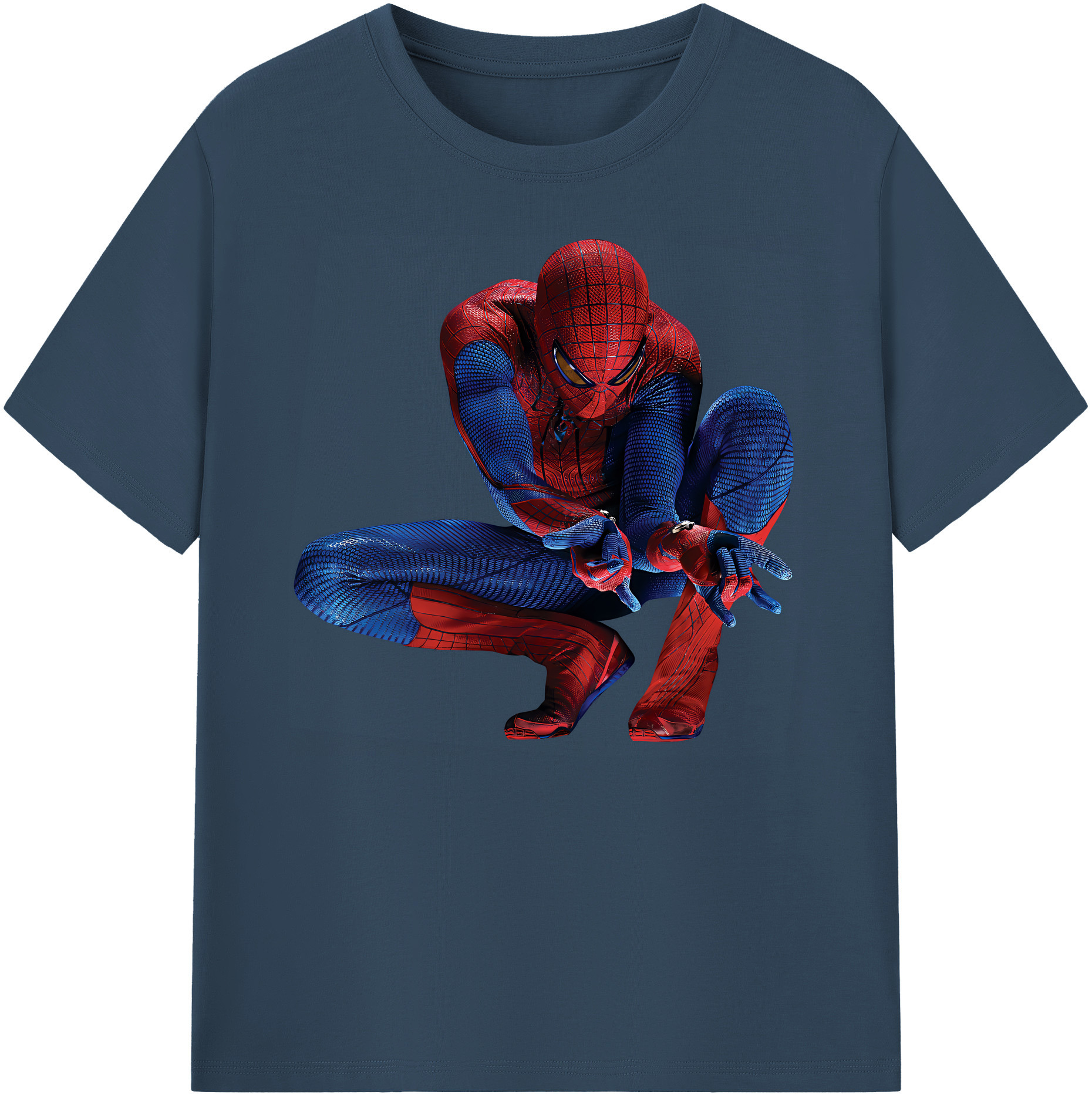 （画像用） Spider Man スパイダーマン 綿100％ メンズ半袖Tシャツ｜肌触りやわらか＆通気性