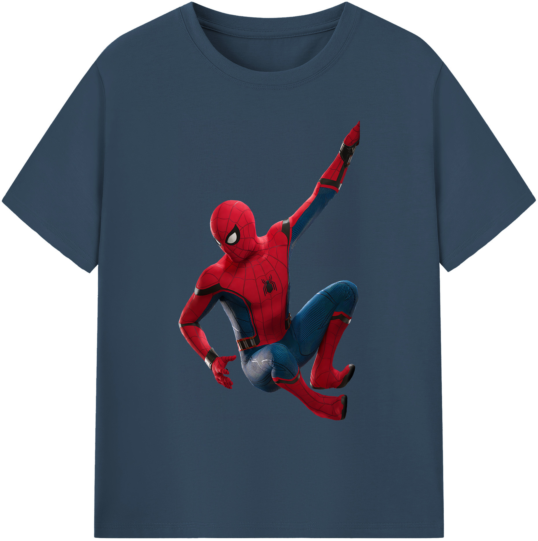 （画像用） Spider Man スパイダーマン 綿100％ メンズ半袖Tシャツ｜肌触りやわらか＆通気性
