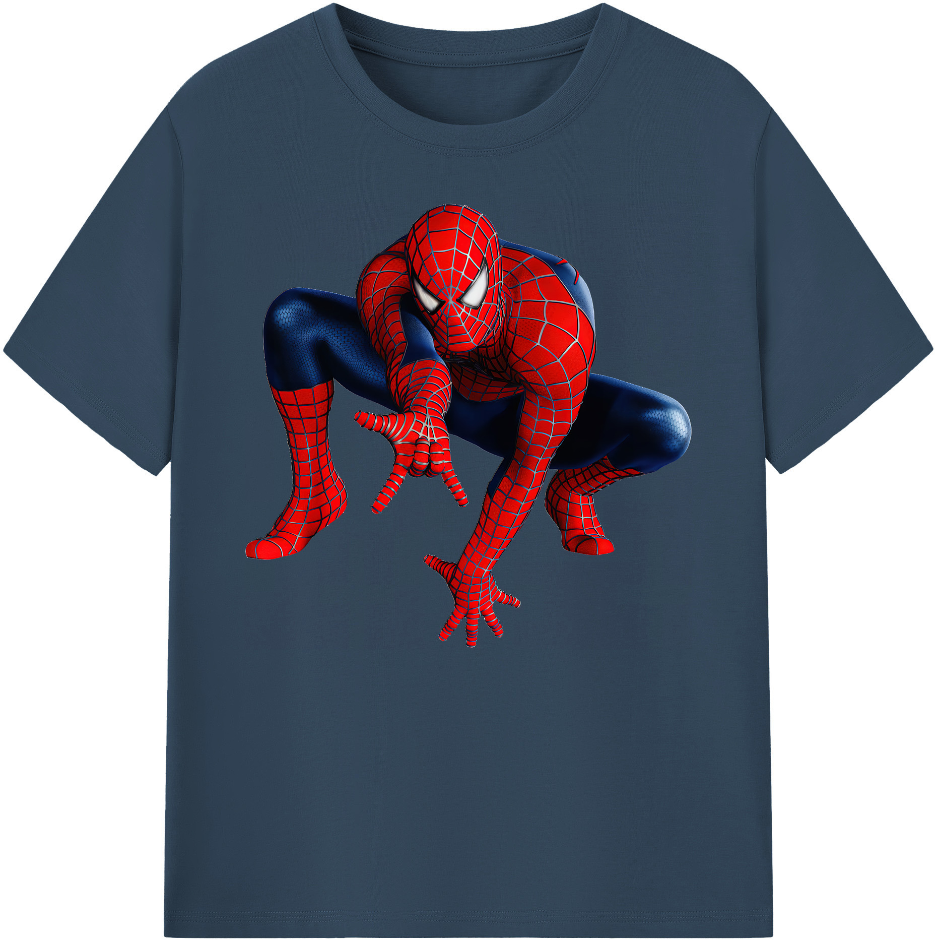 （画像用） Spider Man スパイダーマン 綿100％ メンズ半袖Tシャツ｜肌触りやわらか＆通気性