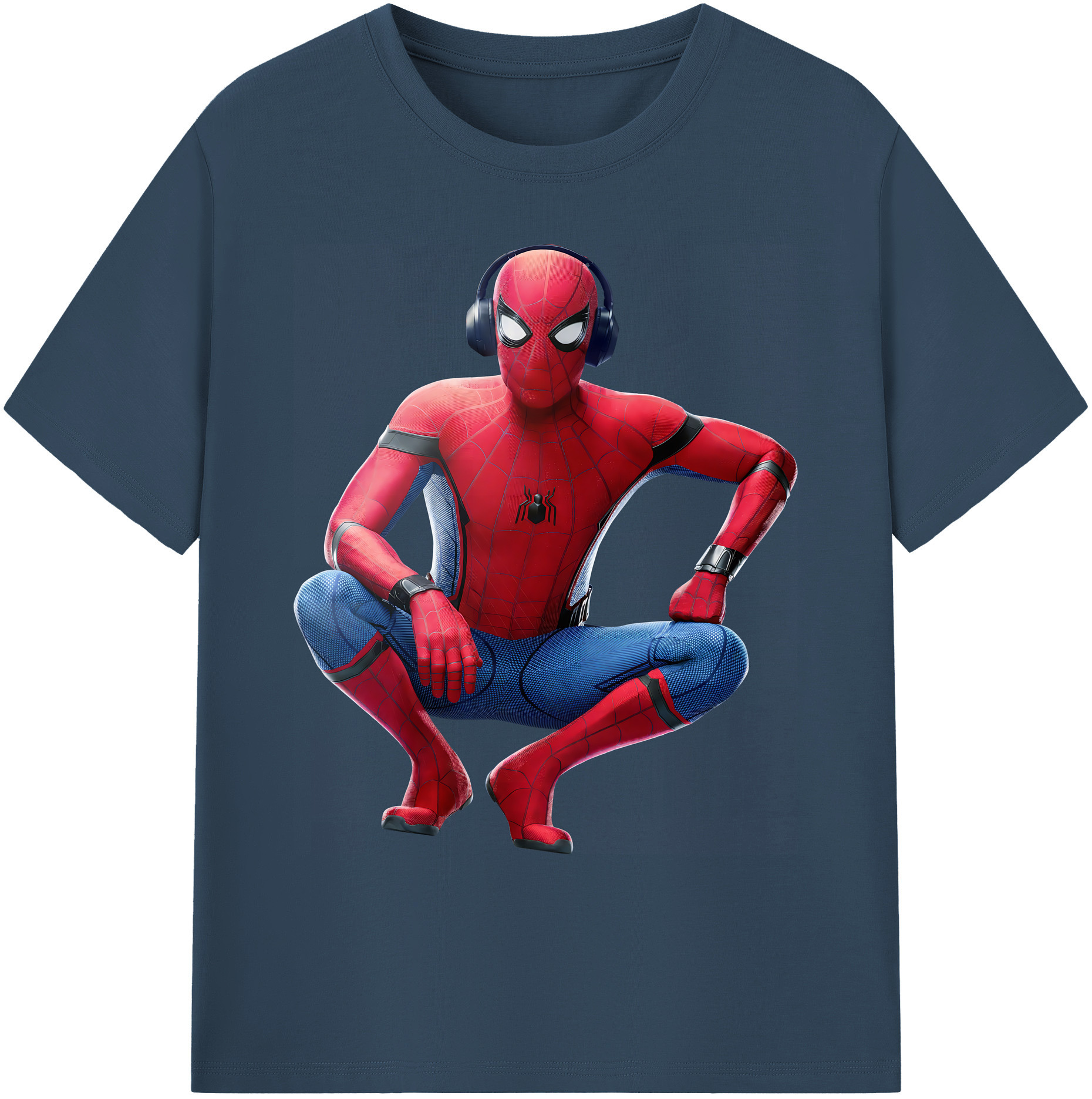 （画像用） Spider Man スパイダーマン 綿100％ メンズ半袖Tシャツ｜肌触りやわらか＆通気性
