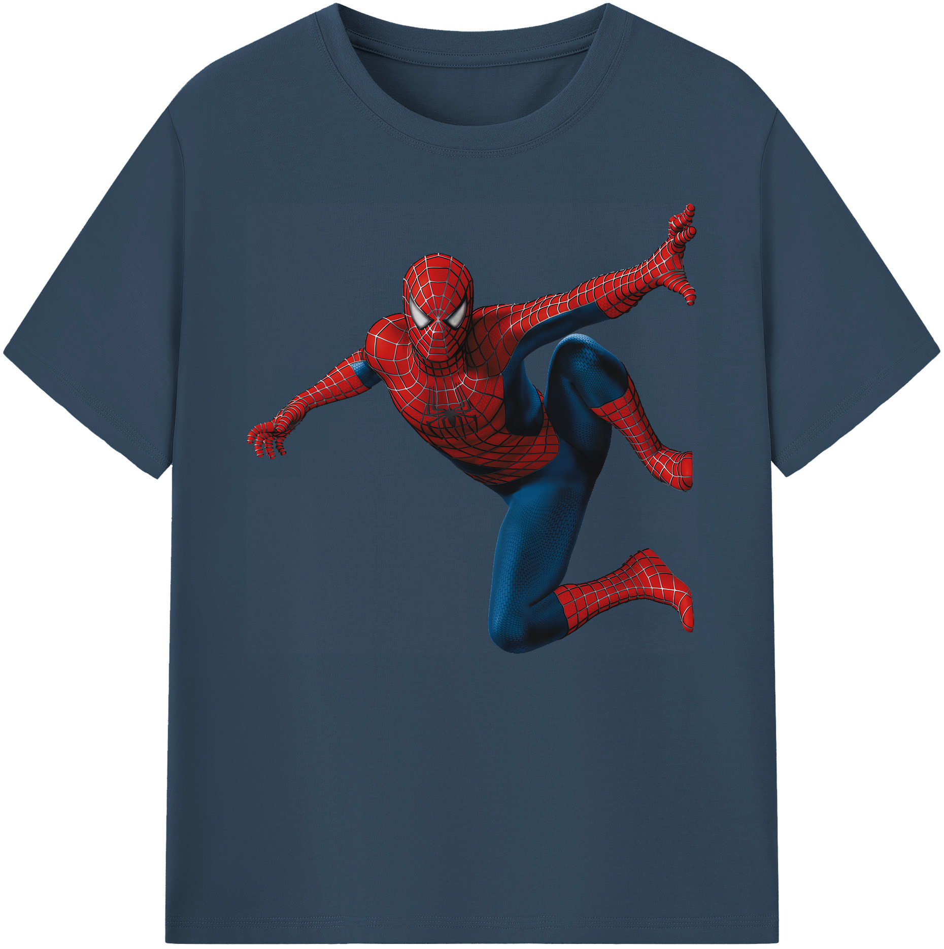 （画像用） Spider Man スパイダーマン 綿100％ メンズ半袖Tシャツ｜肌触りやわらか＆通気性