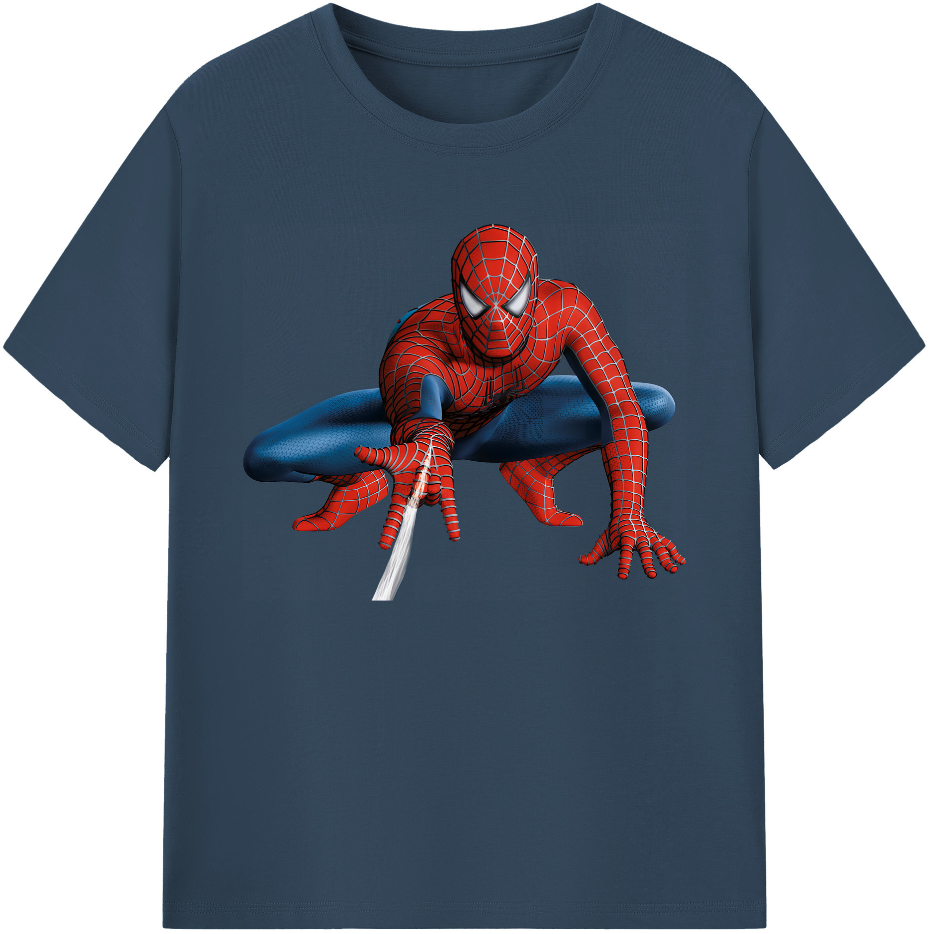 （画像用） Spider Man スパイダーマン 綿100％ メンズ半袖Tシャツ｜肌触りやわらか＆通気性