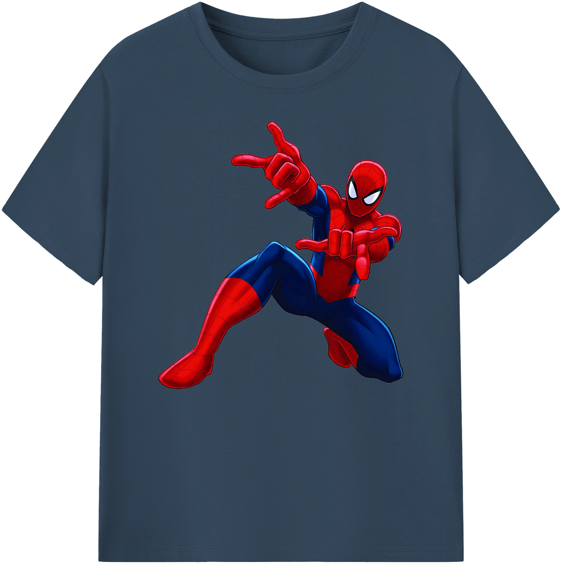 （画像用） Spider Man スパイダーマン 綿100％ メンズ半袖Tシャツ｜肌触りやわらか＆通気性