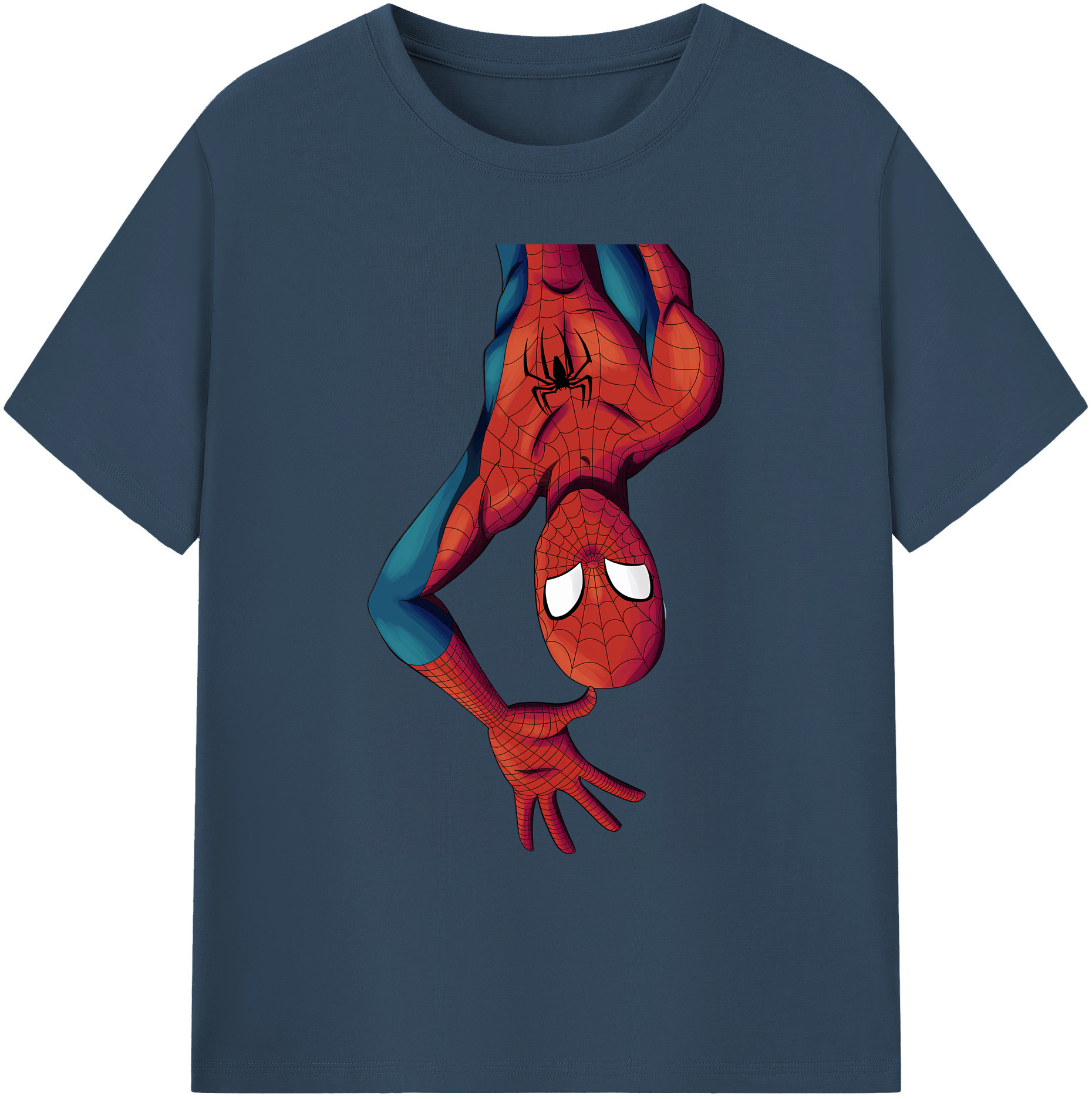 （画像用） Spider Man スパイダーマン 綿100％ メンズ半袖Tシャツ｜肌触りやわらか＆通気性