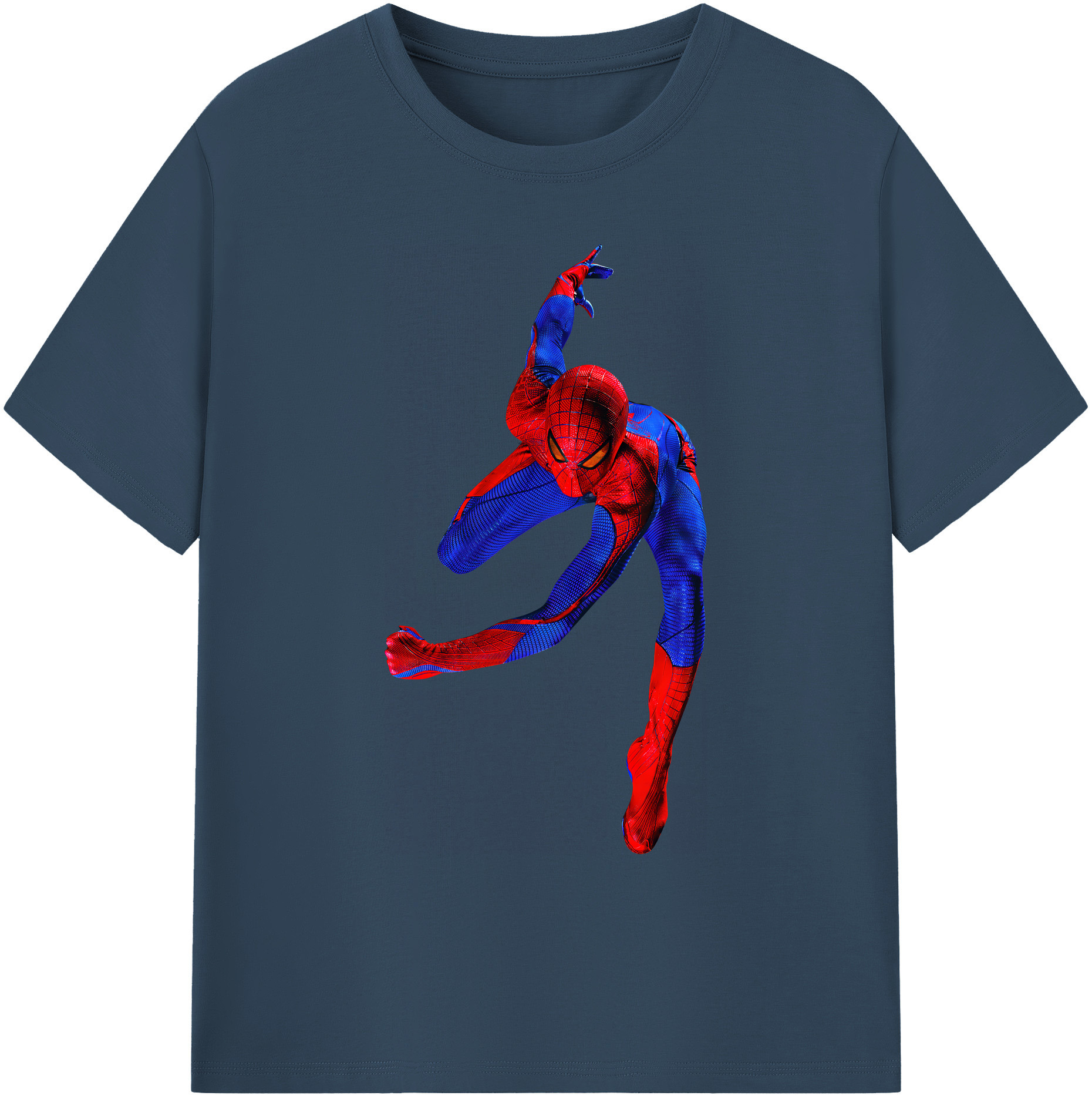 （画像用） Spider Man スパイダーマン 綿100％ メンズ半袖Tシャツ｜肌触りやわらか＆通気性