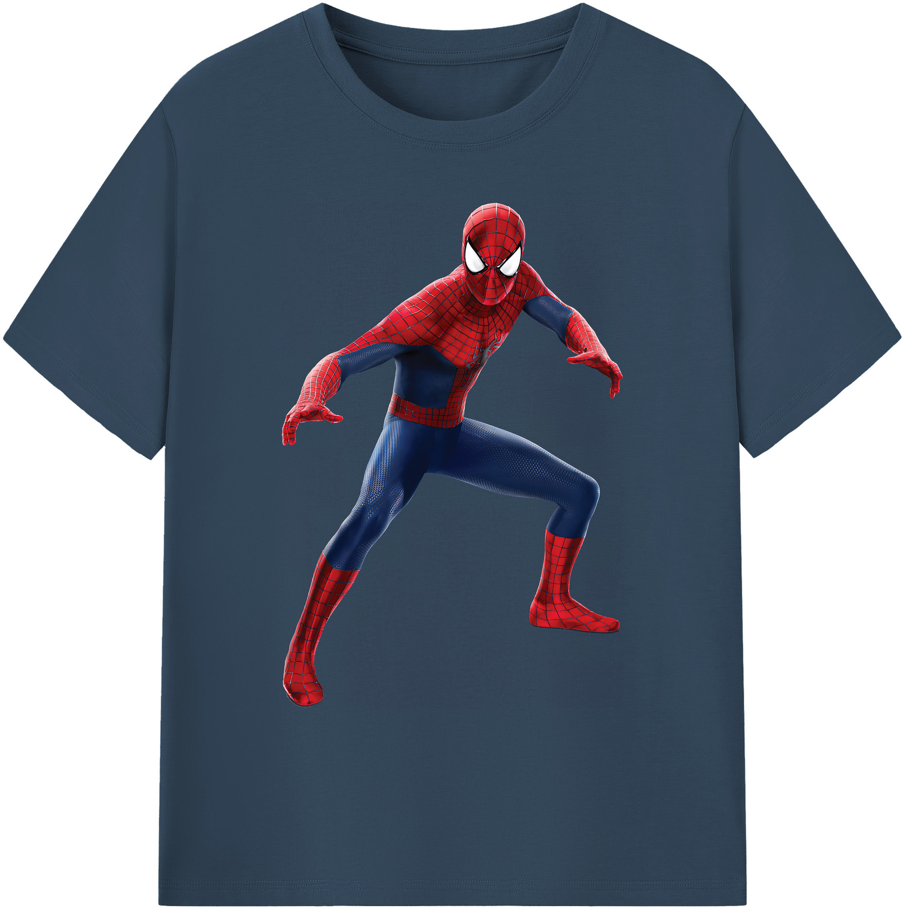 （画像用） Spider Man スパイダーマン 綿100％ メンズ半袖Tシャツ｜肌触りやわらか＆通気性