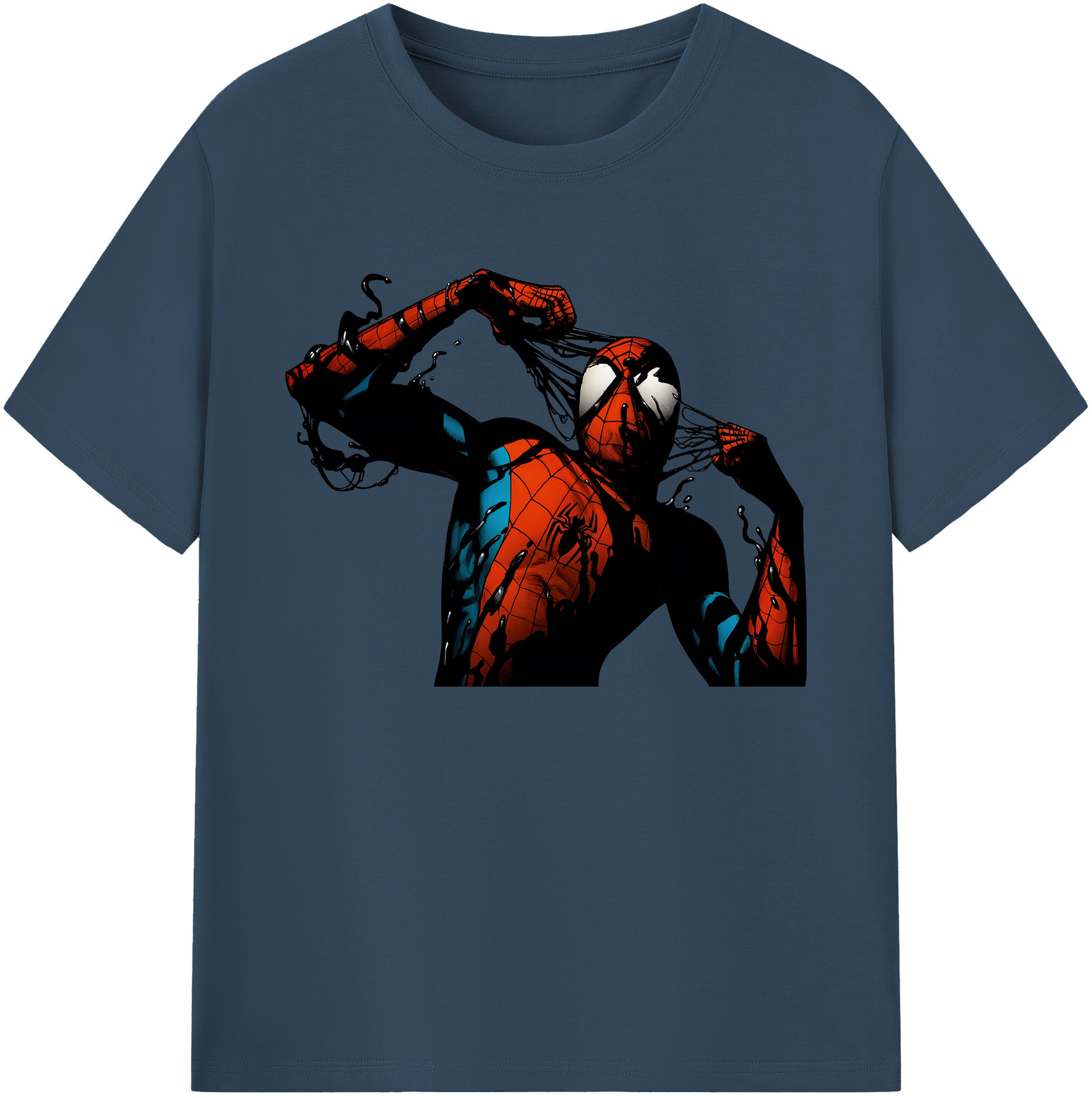 （画像用） Spider Man スパイダーマン 綿100％ メンズ半袖Tシャツ｜肌触りやわらか＆通気性