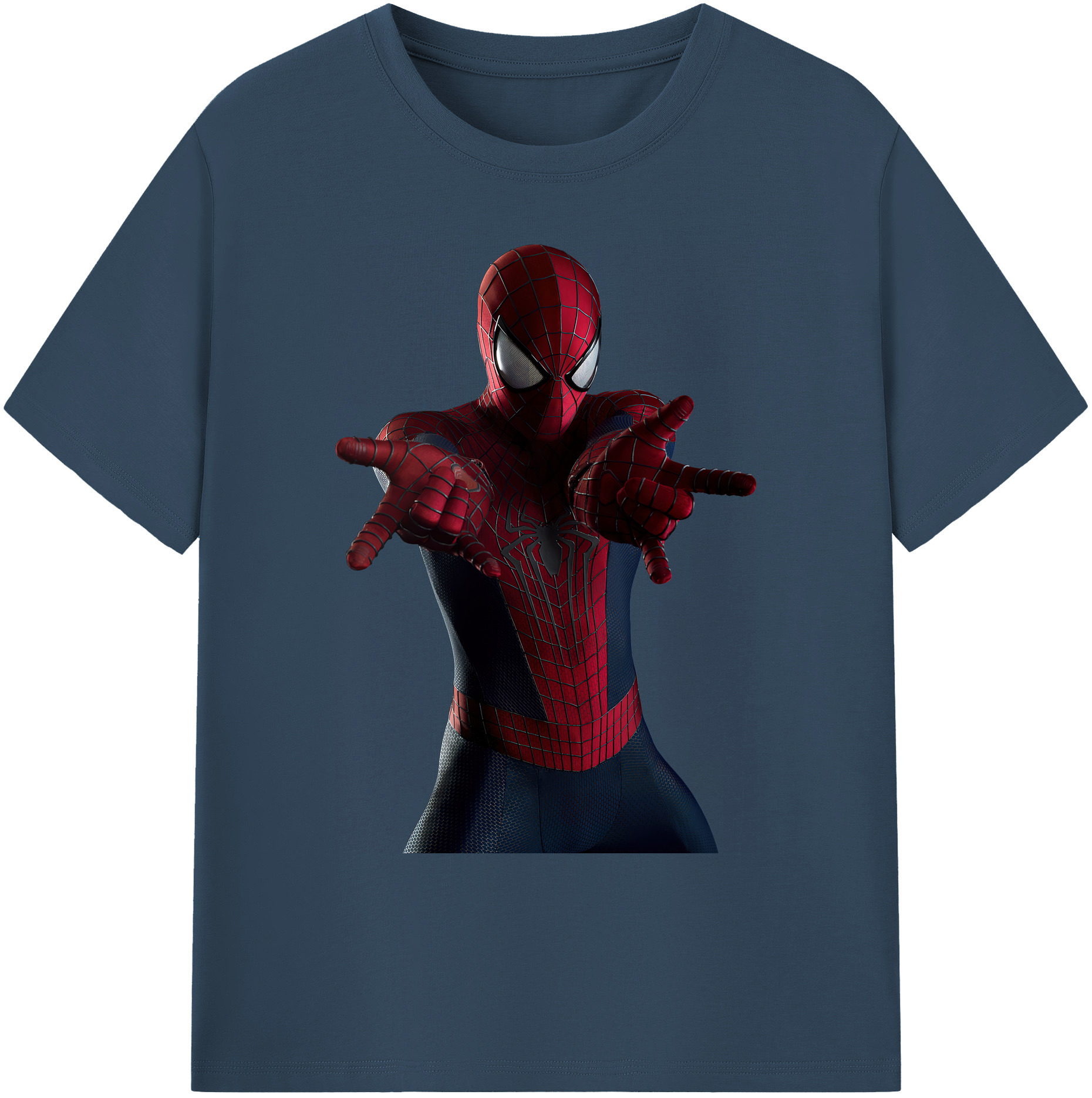 （画像用） Spider Man スパイダーマン 綿100％ メンズ半袖Tシャツ｜肌触りやわらか＆通気性