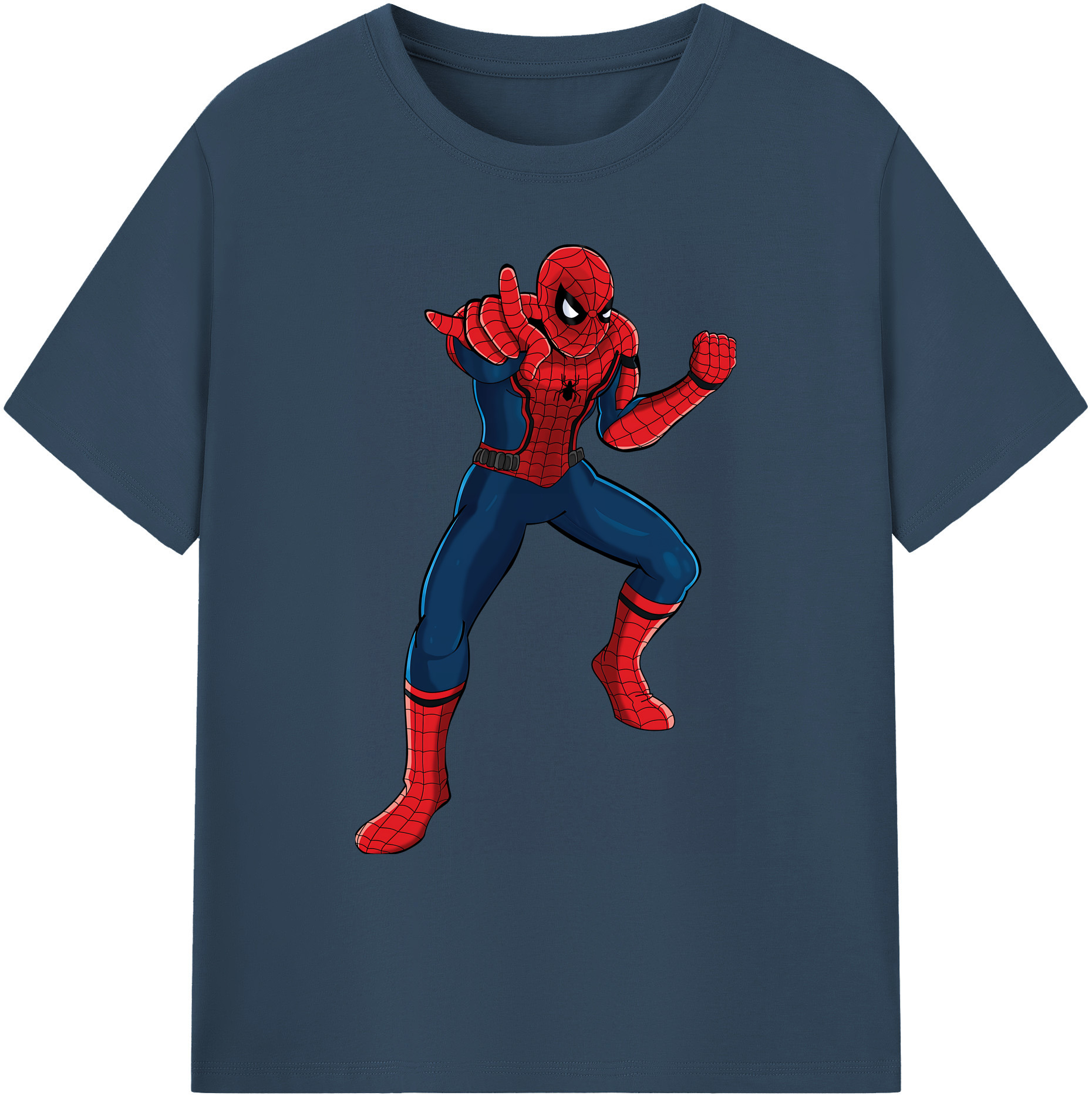 （画像用） Spider Man スパイダーマン 綿100％ メンズ半袖Tシャツ｜肌触りやわらか＆通気性