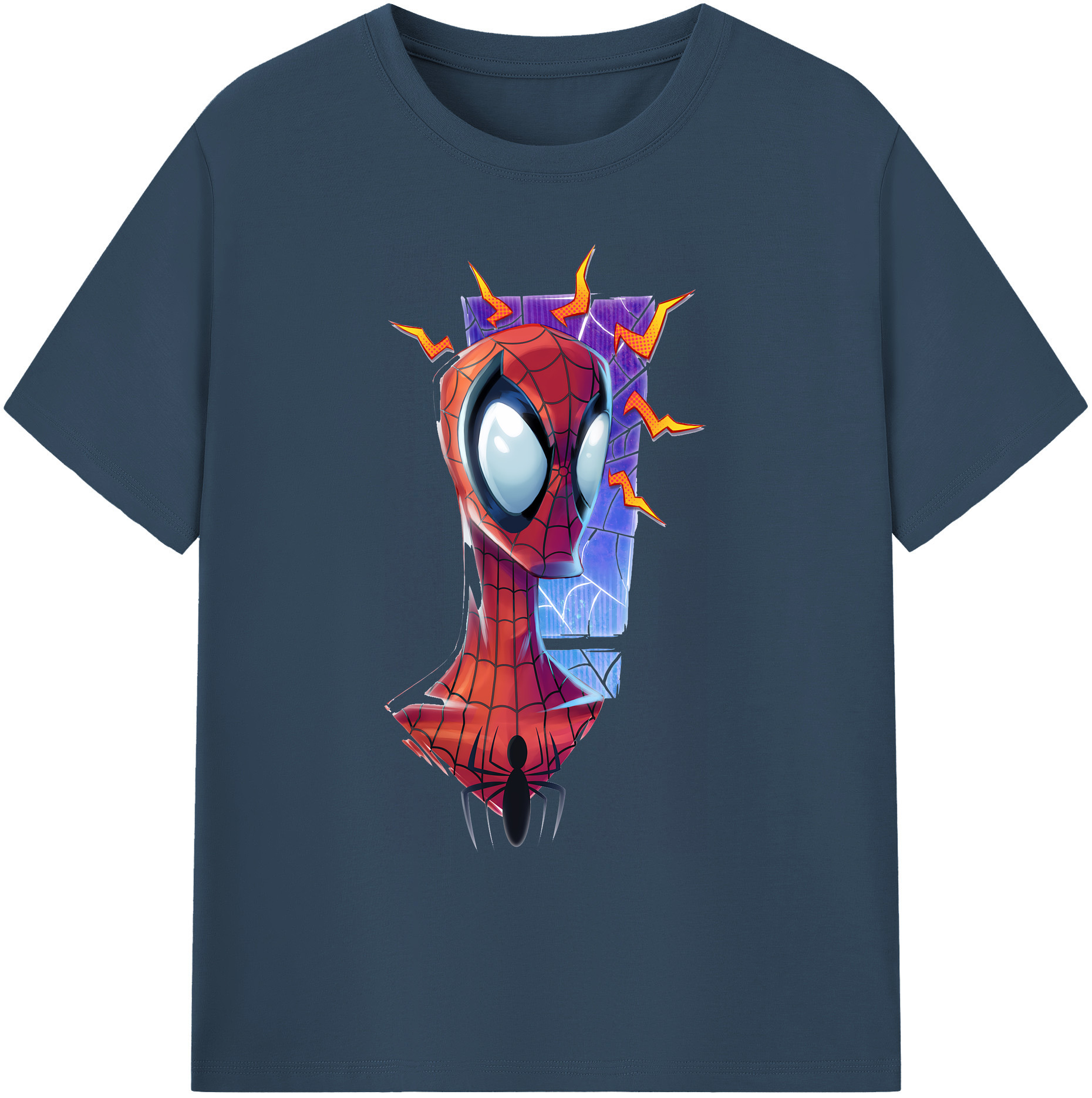 （画像用） Spider Man スパイダーマン 綿100％ メンズ半袖Tシャツ｜肌触りやわらか＆通気性