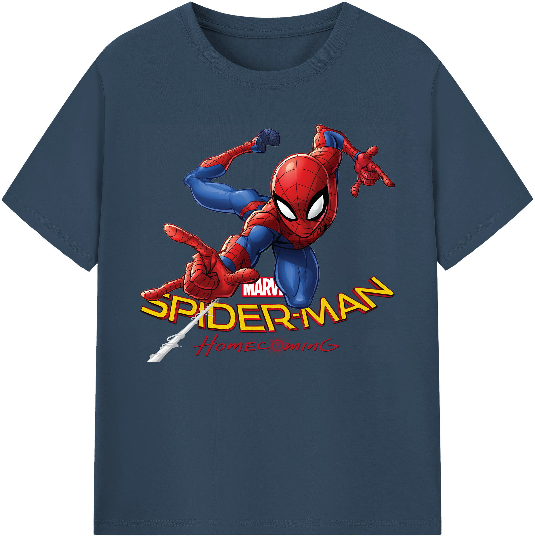 （画像用） Spider Man スパイダーマン 綿100％ メンズ半袖Tシャツ｜肌触りやわらか＆通気性