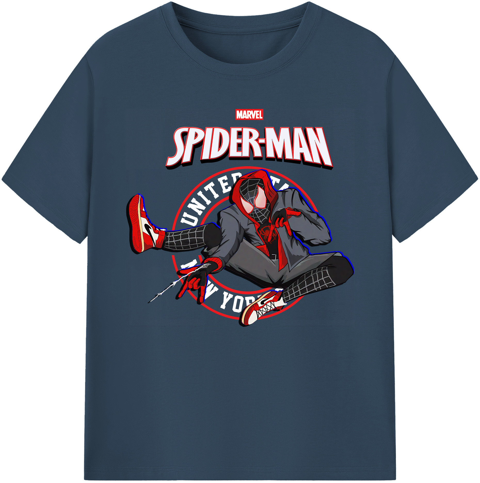 （画像用） Spider Man スパイダーマン 綿100％ メンズ半袖Tシャツ｜肌触りやわらか＆通気性