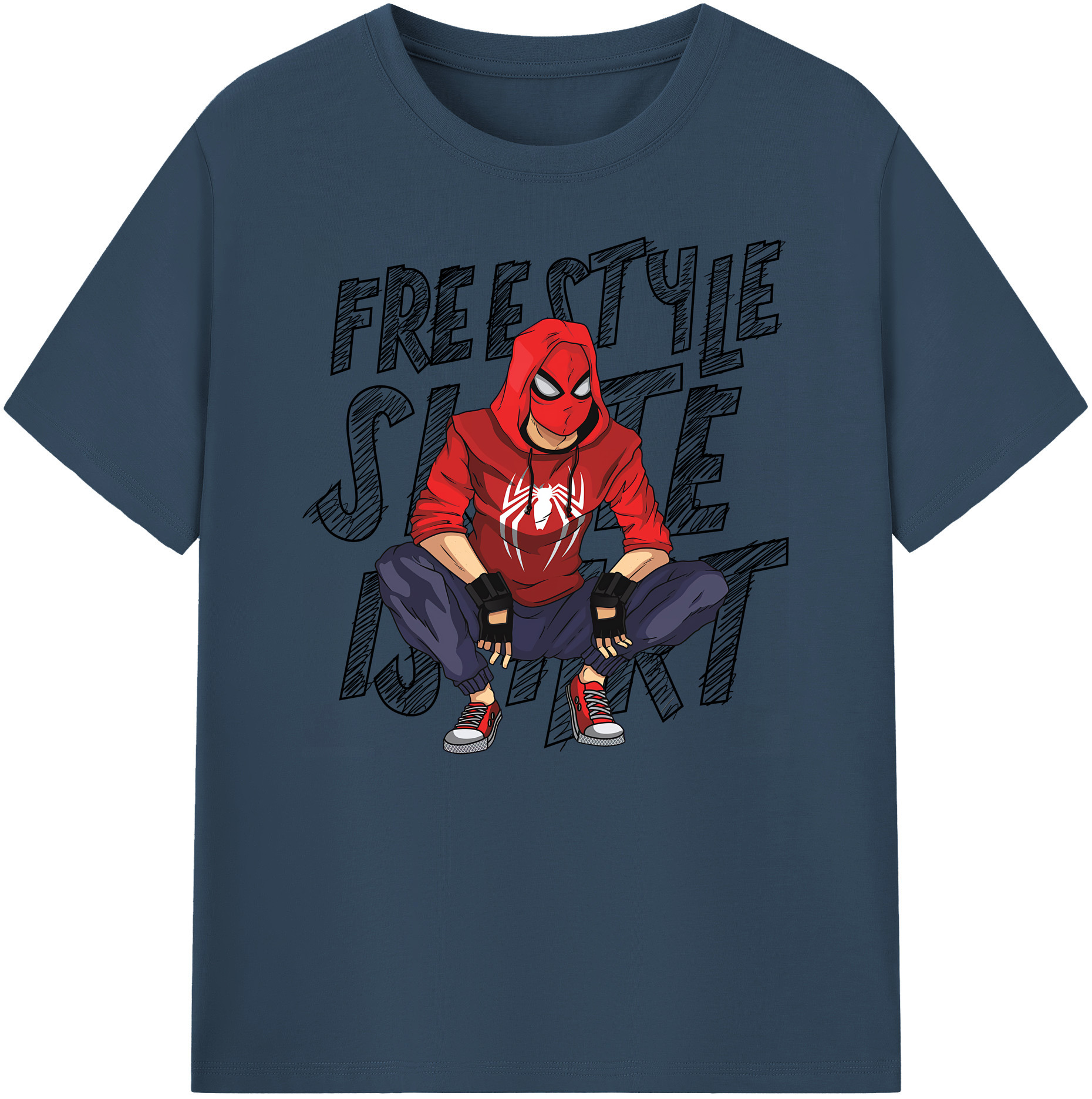 （画像用） Spider Man スパイダーマン 綿100％ メンズ半袖Tシャツ｜肌触りやわらか＆通気性
