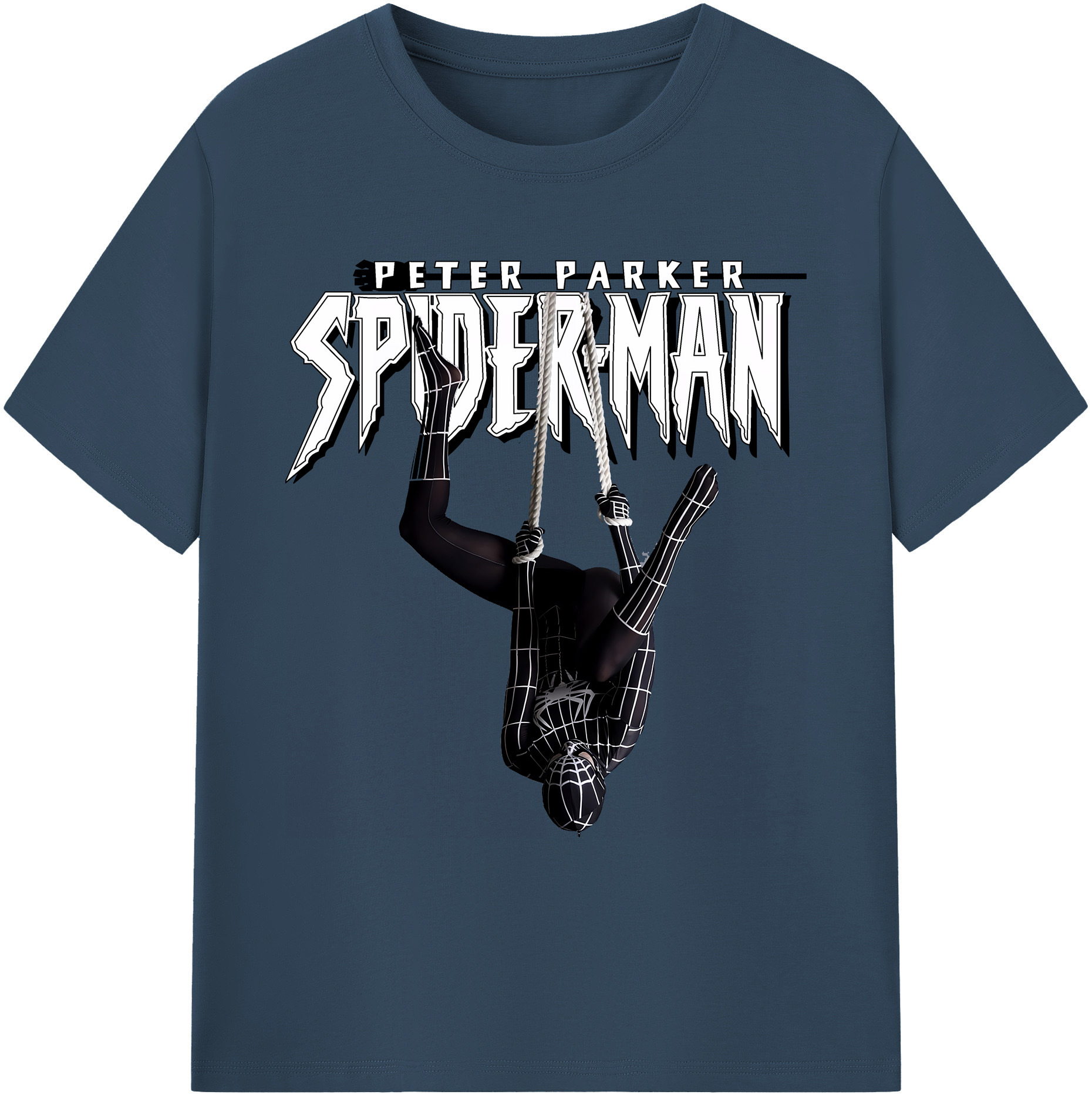 （画像用） Spider Man スパイダーマン 綿100％ メンズ半袖Tシャツ｜肌触りやわらか＆通気性