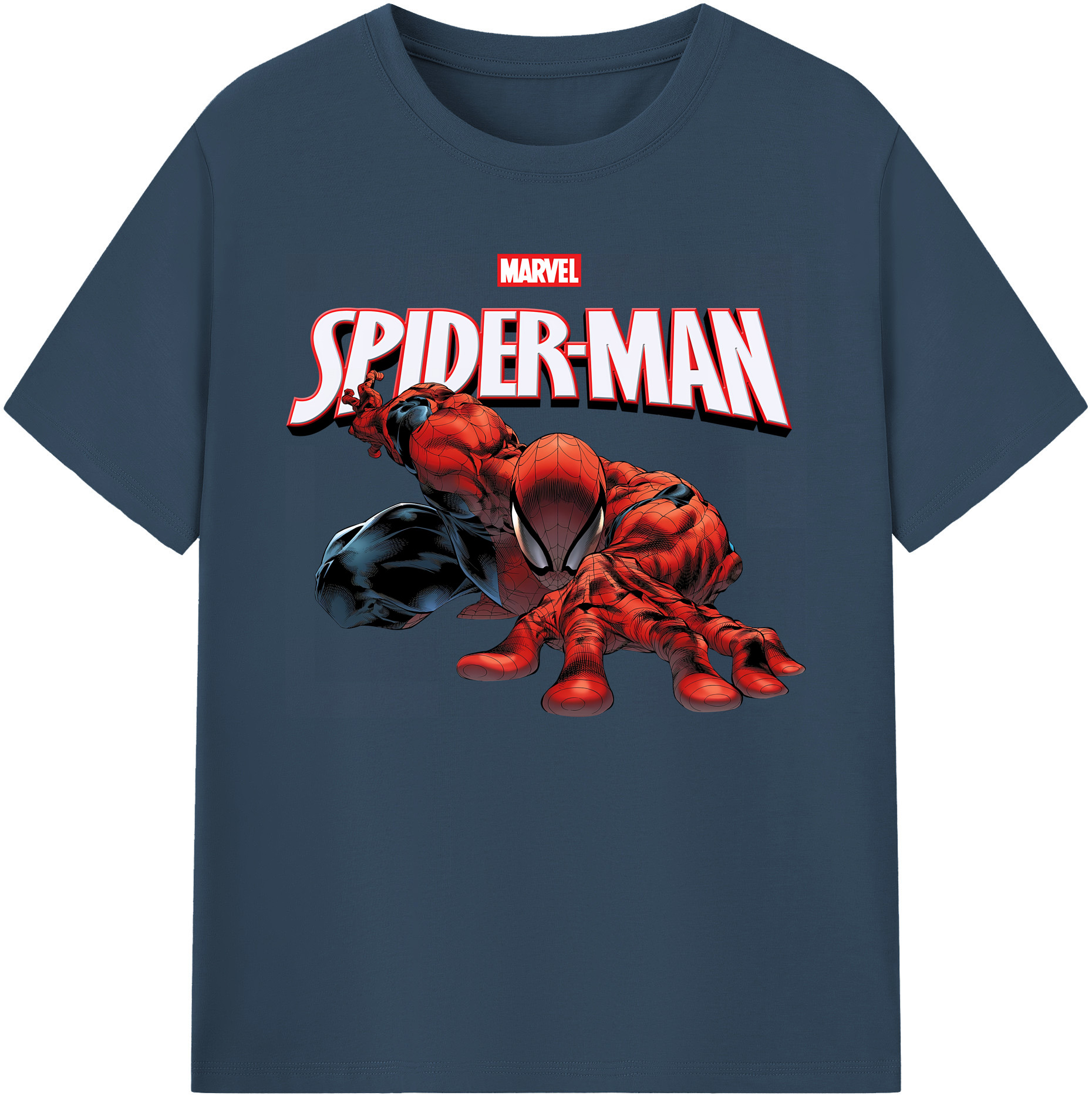 （画像用） Spider Man スパイダーマン 綿100％ メンズ半袖Tシャツ｜肌触りやわらか＆通気性