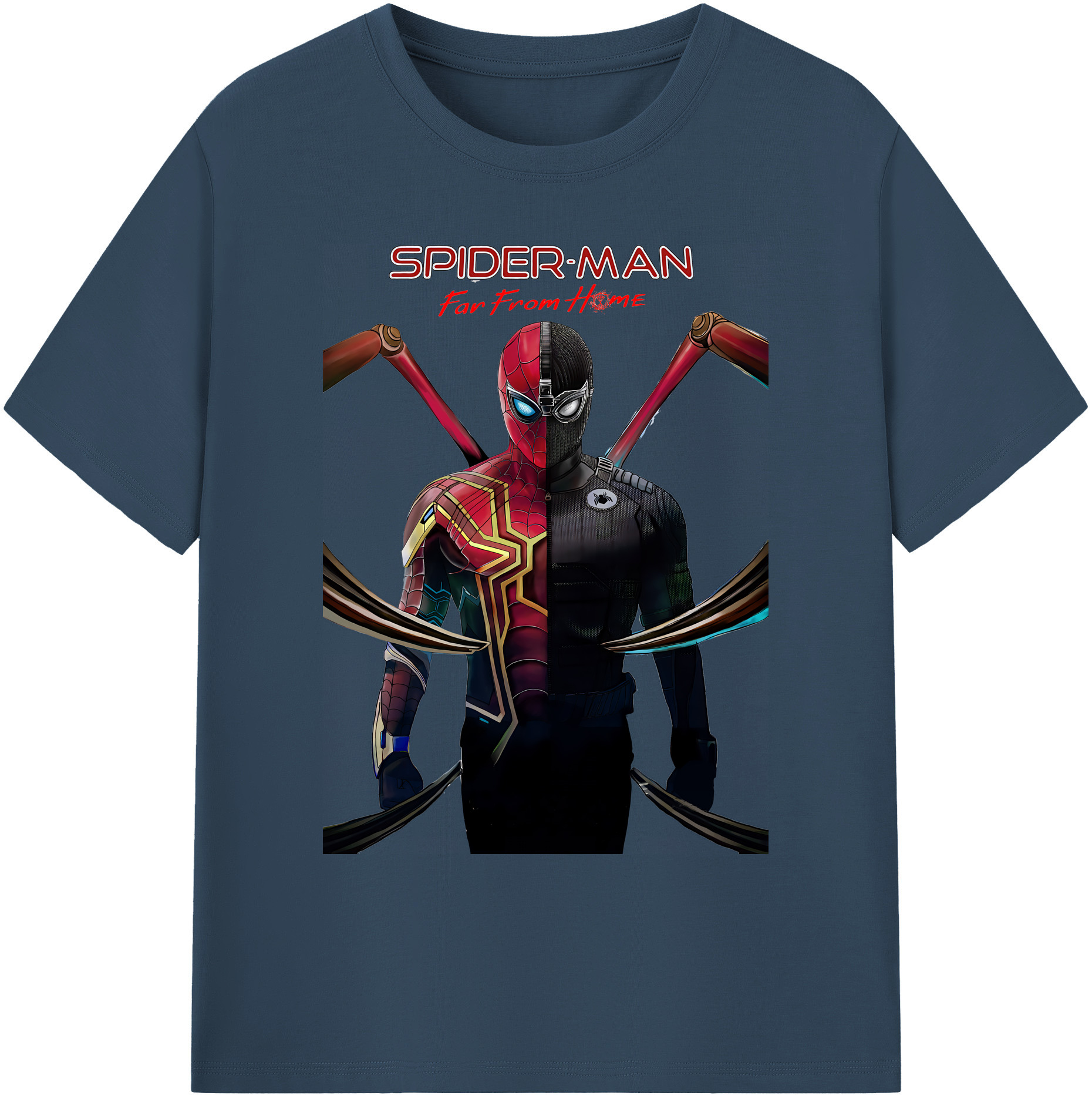 （画像用） Spider Man スパイダーマン 綿100％ メンズ半袖Tシャツ｜肌触りやわらか＆通気性