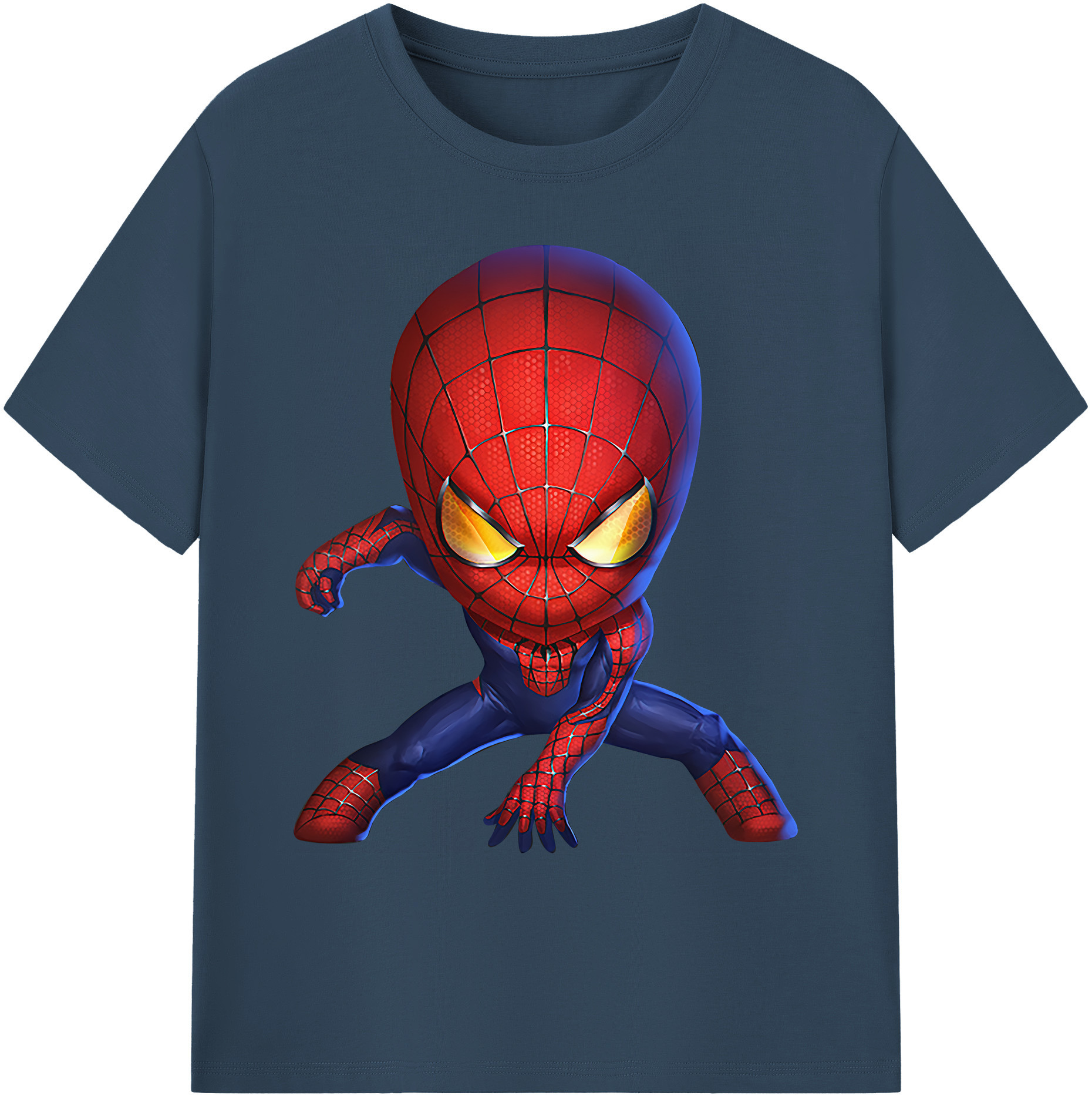 （画像用） Spider Man スパイダーマン 綿100％ メンズ半袖Tシャツ｜肌触りやわらか＆通気性