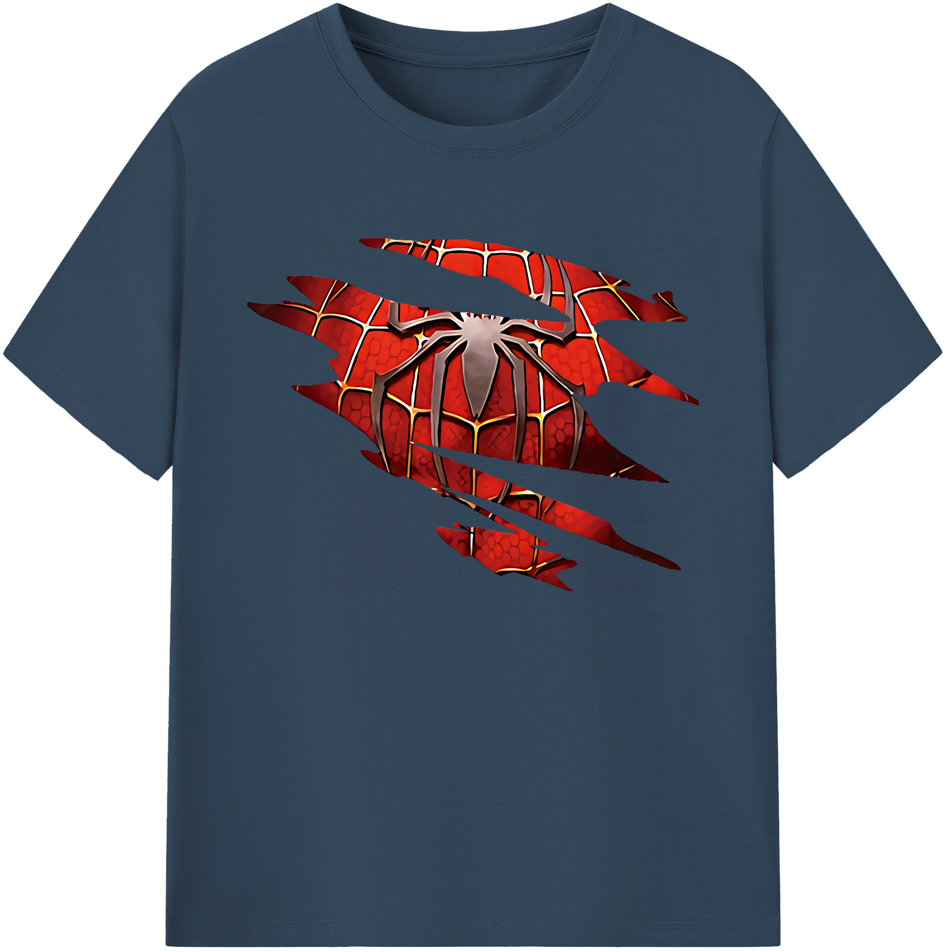 （画像用） Spider Man スパイダーマン 綿100％ メンズ半袖Tシャツ｜肌触りやわらか＆通気性