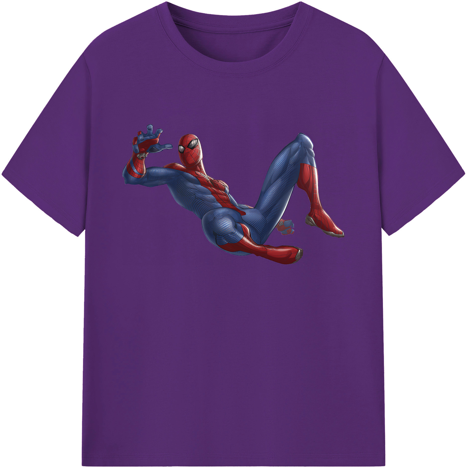 （画像用） Spider Man スパイダーマン 綿100％ メンズ半袖Tシャツ｜肌触りやわらか＆通気性
