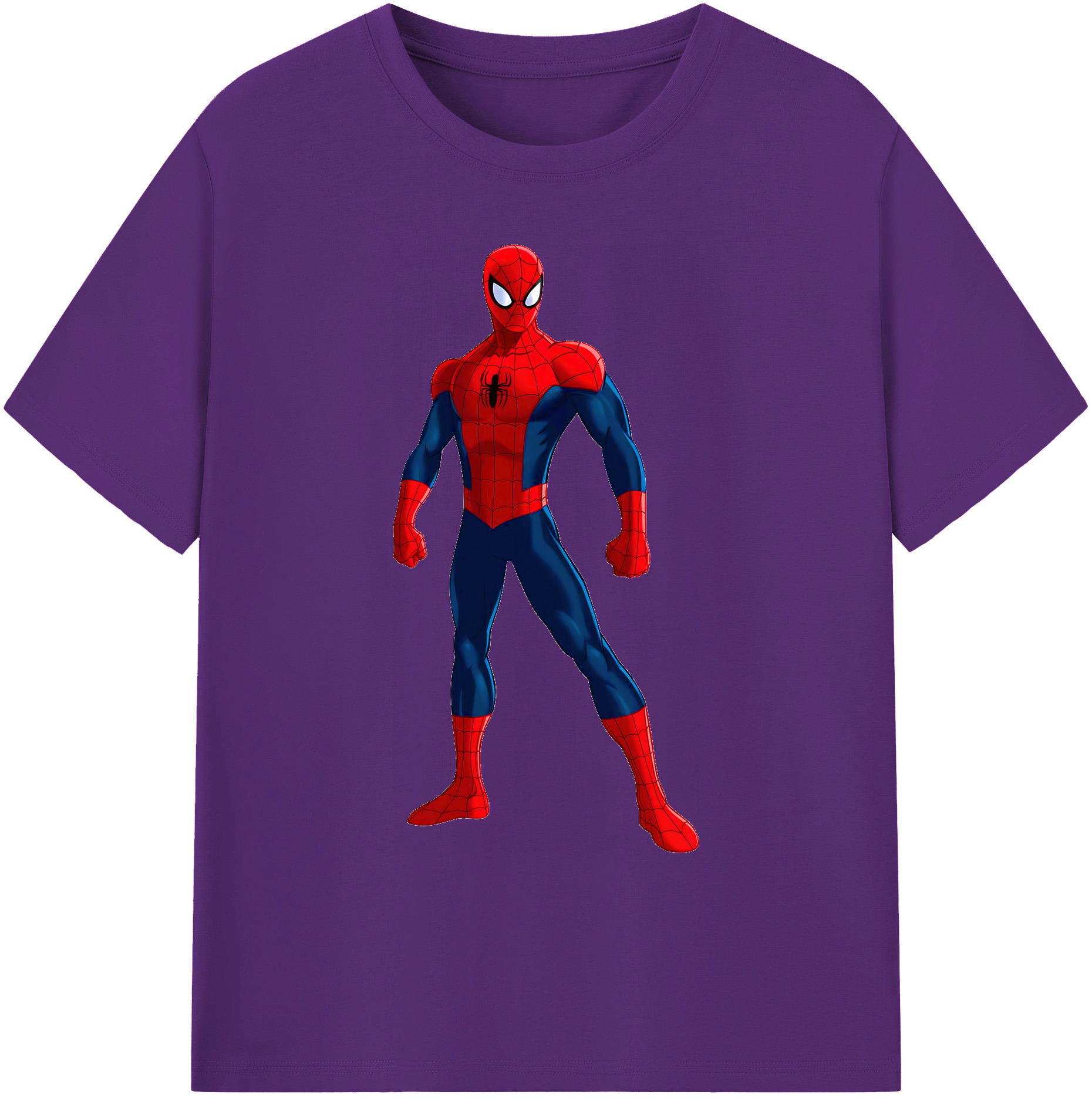 （画像用） Spider Man スパイダーマン 綿100％ メンズ半袖Tシャツ｜肌触りやわらか＆通気性